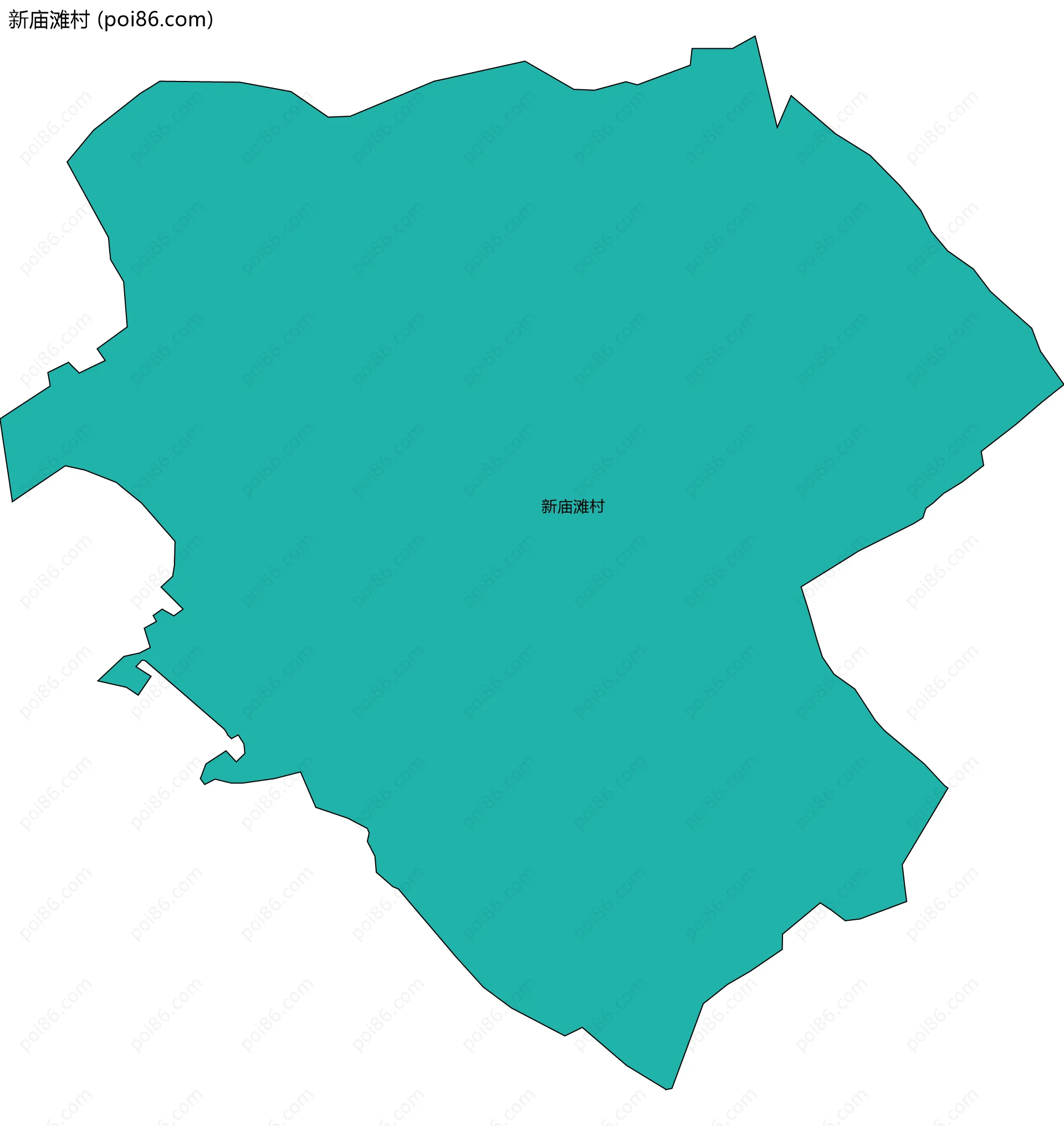 新庙滩村边界地图