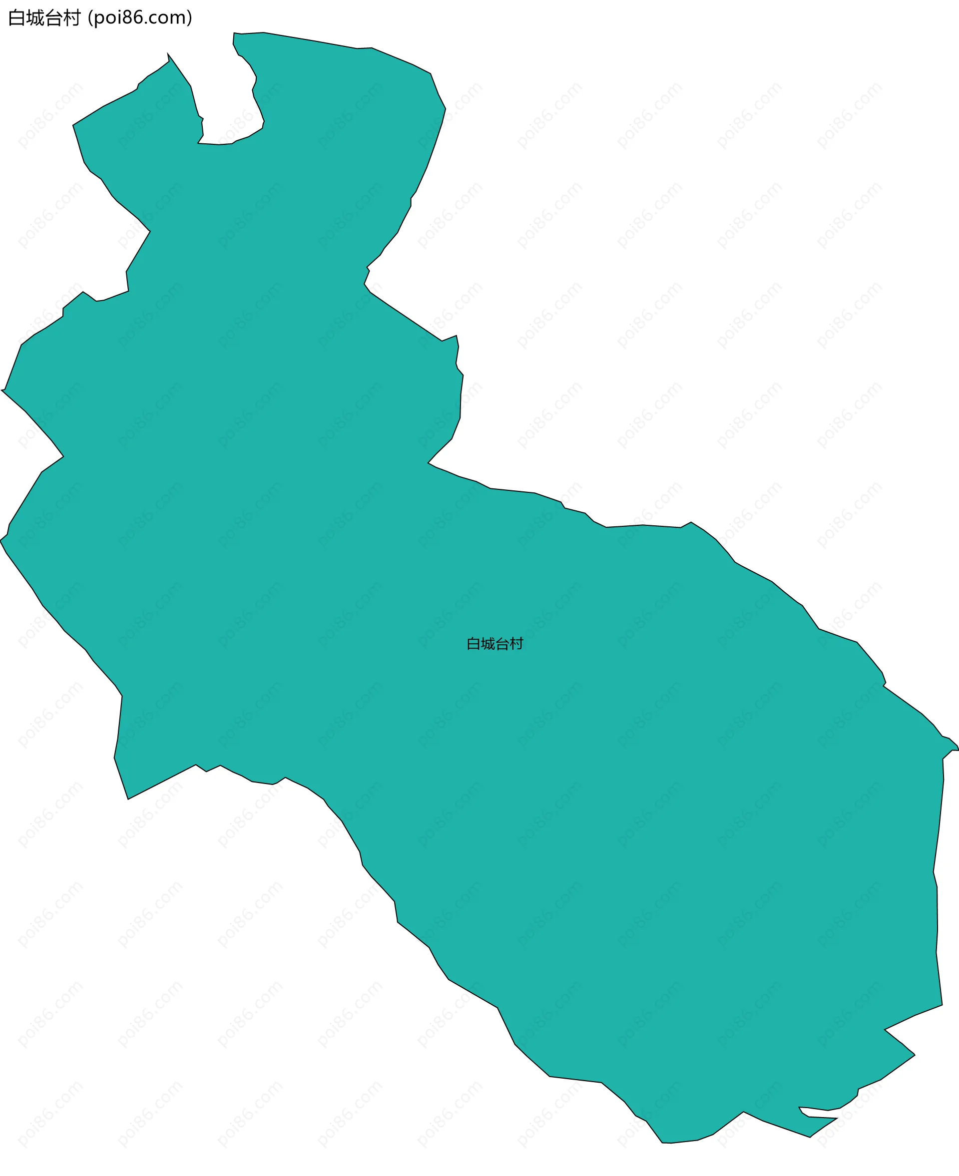 白城台村边界地图