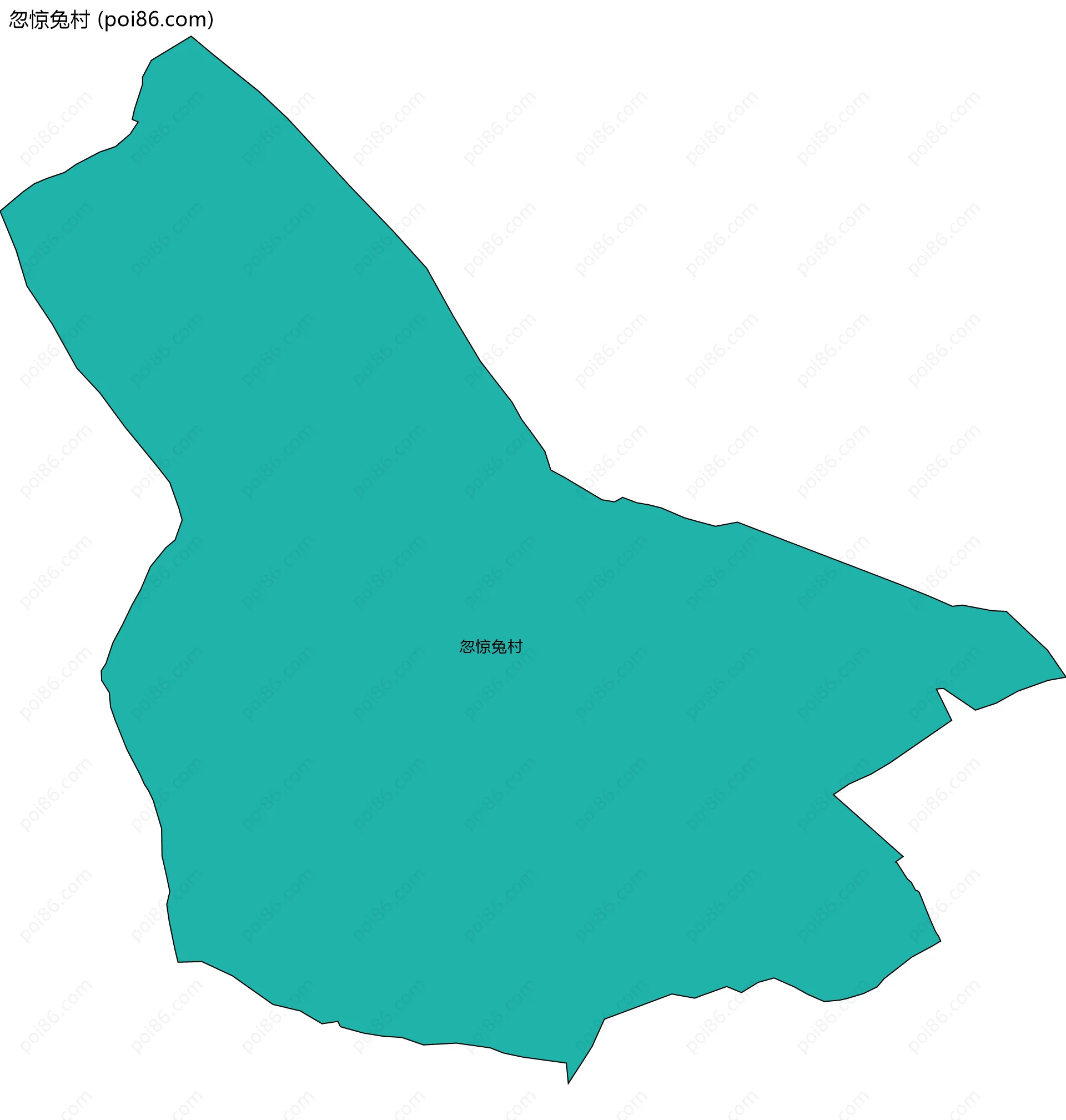 忽惊兔村边界地图