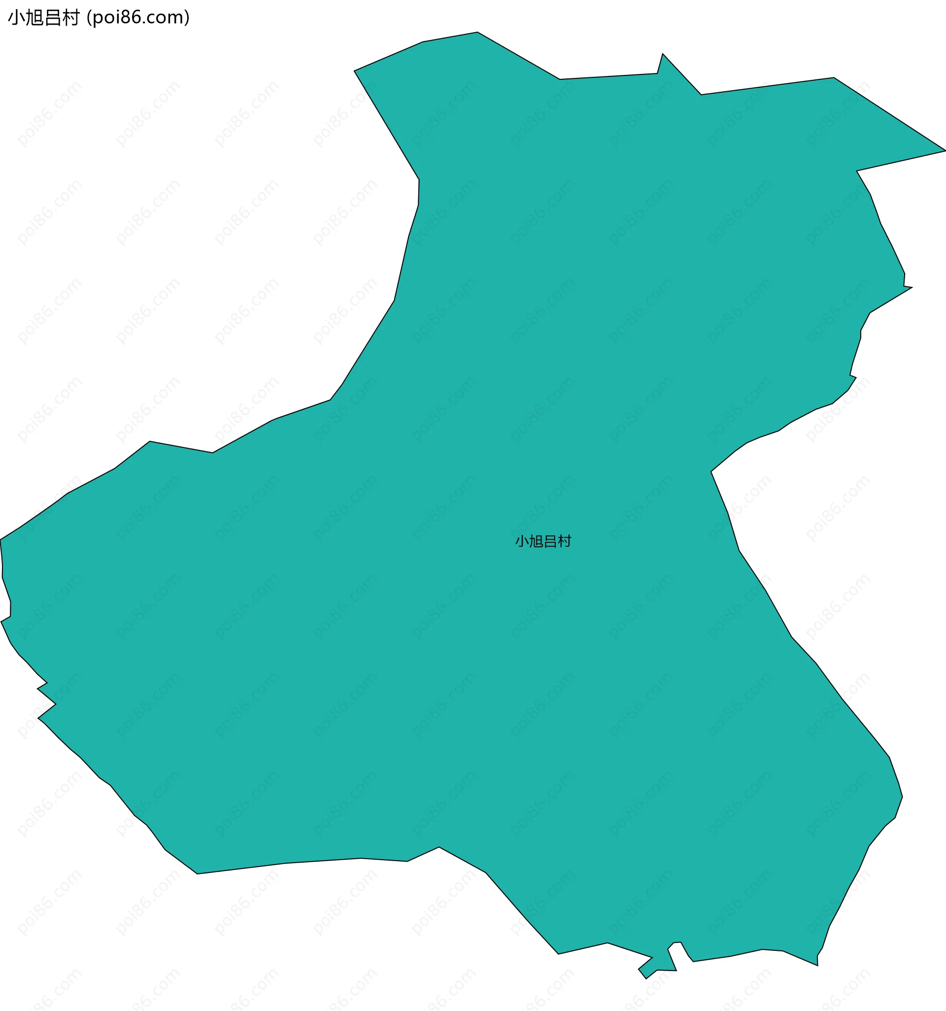 小旭吕村边界地图