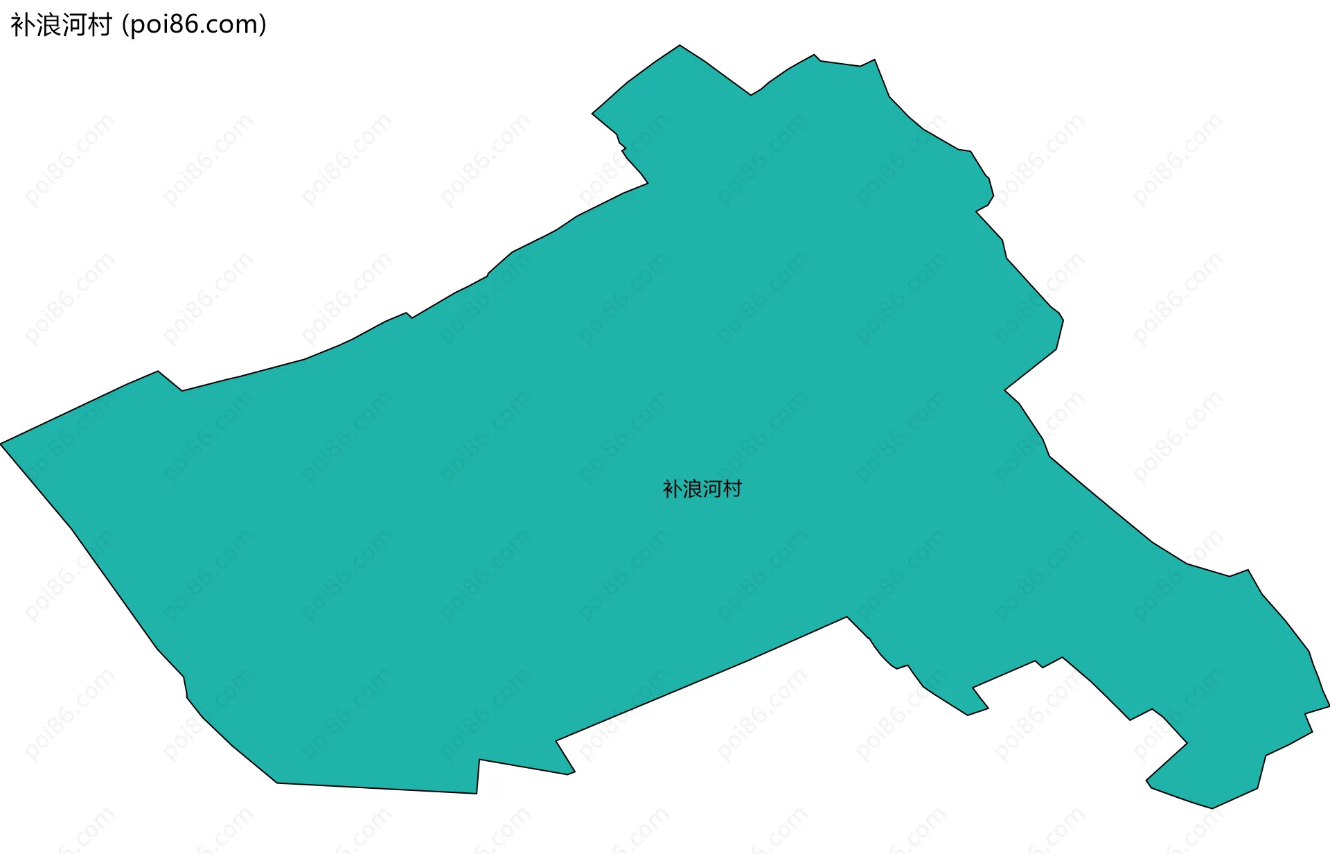 补浪河村边界地图