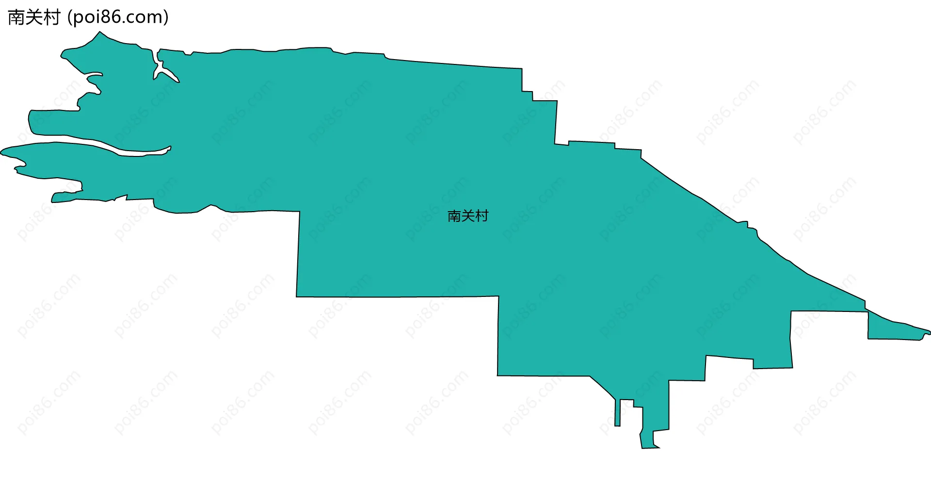 南关村边界地图