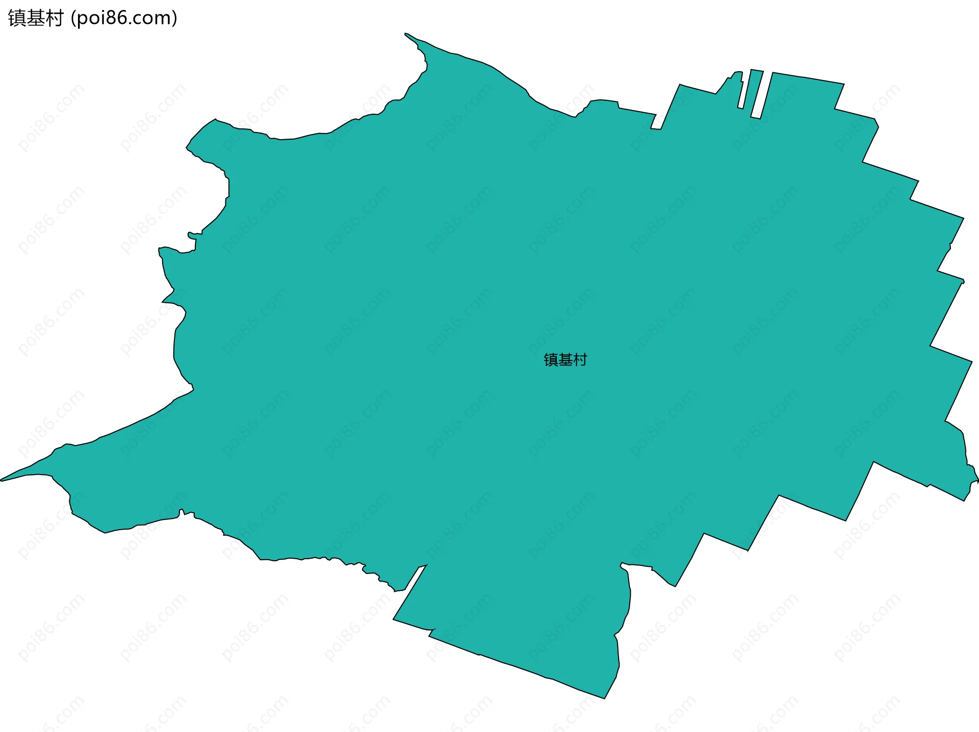 镇基村边界地图