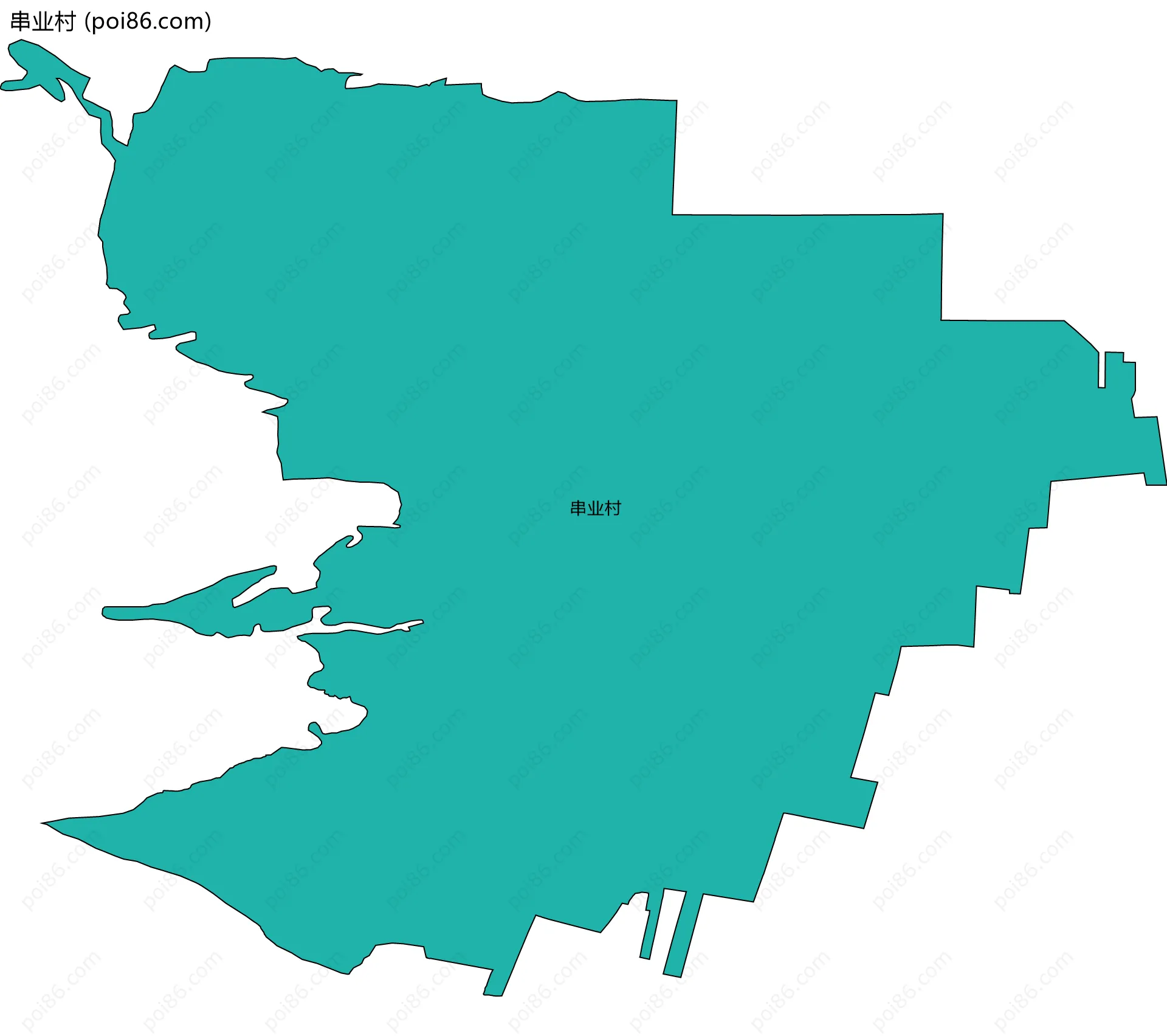 串业村边界地图