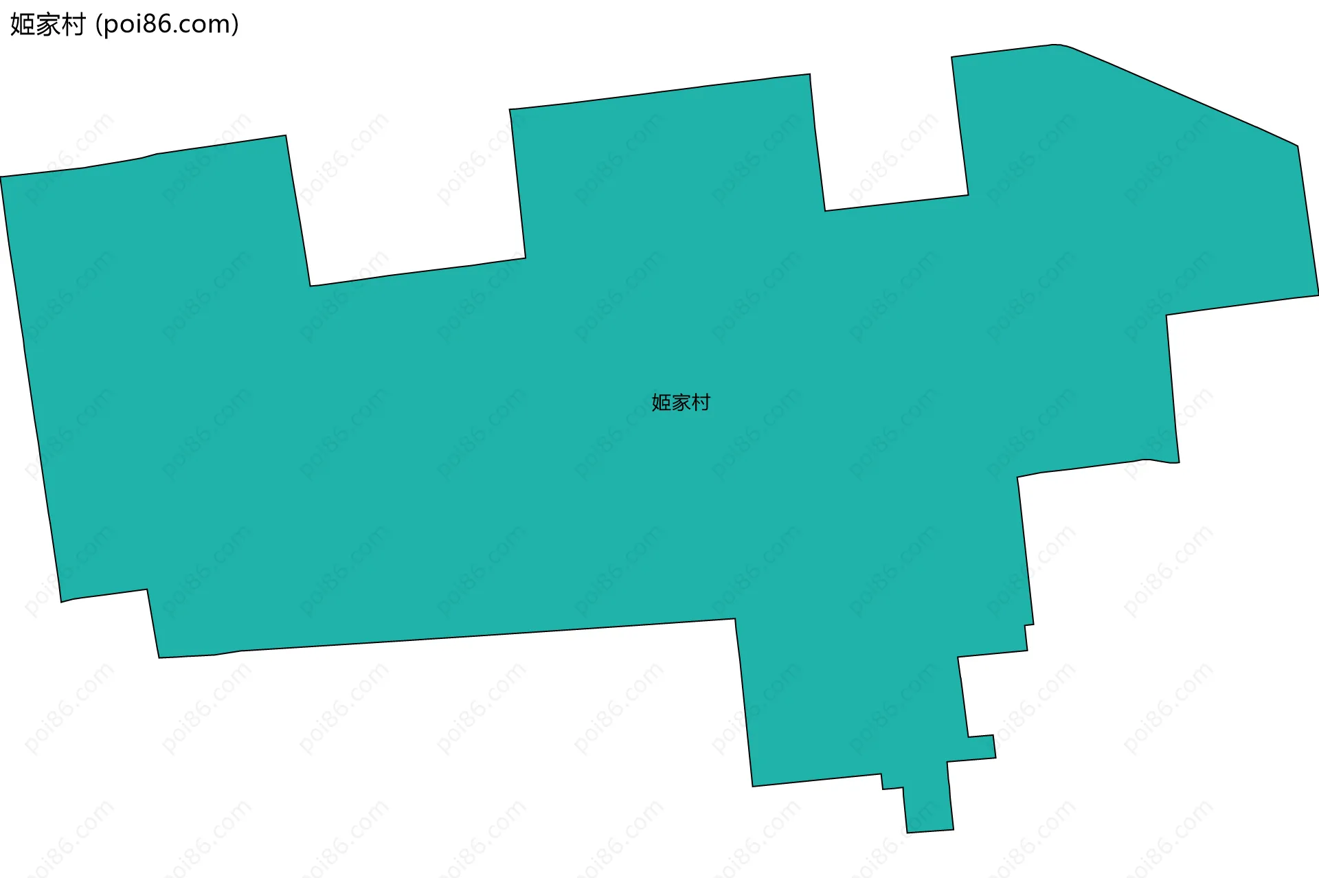 姬家村边界地图