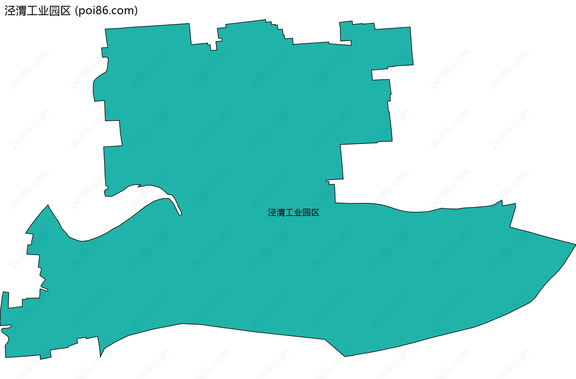 泾渭工业园区边界地图