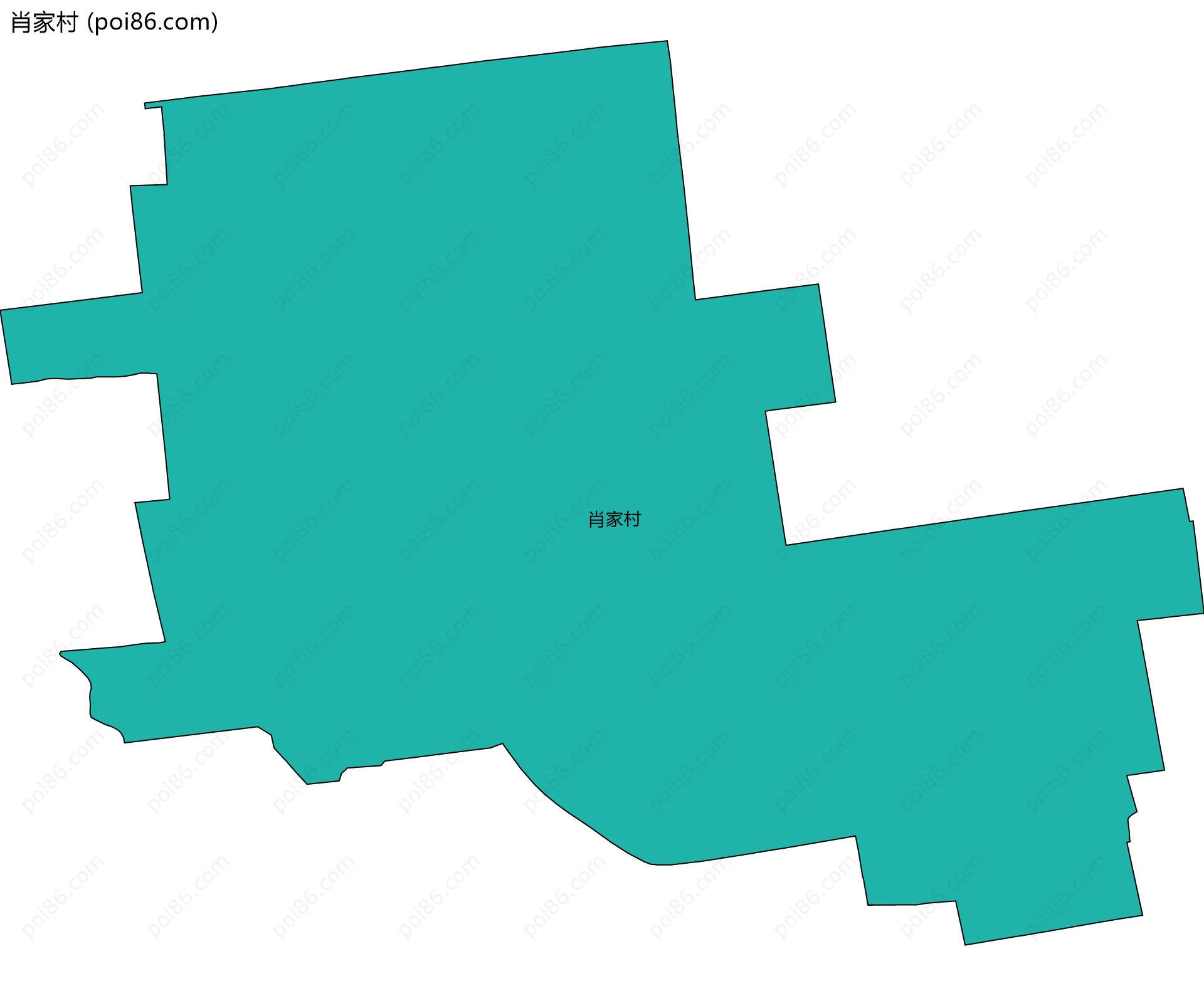 肖家村边界地图
