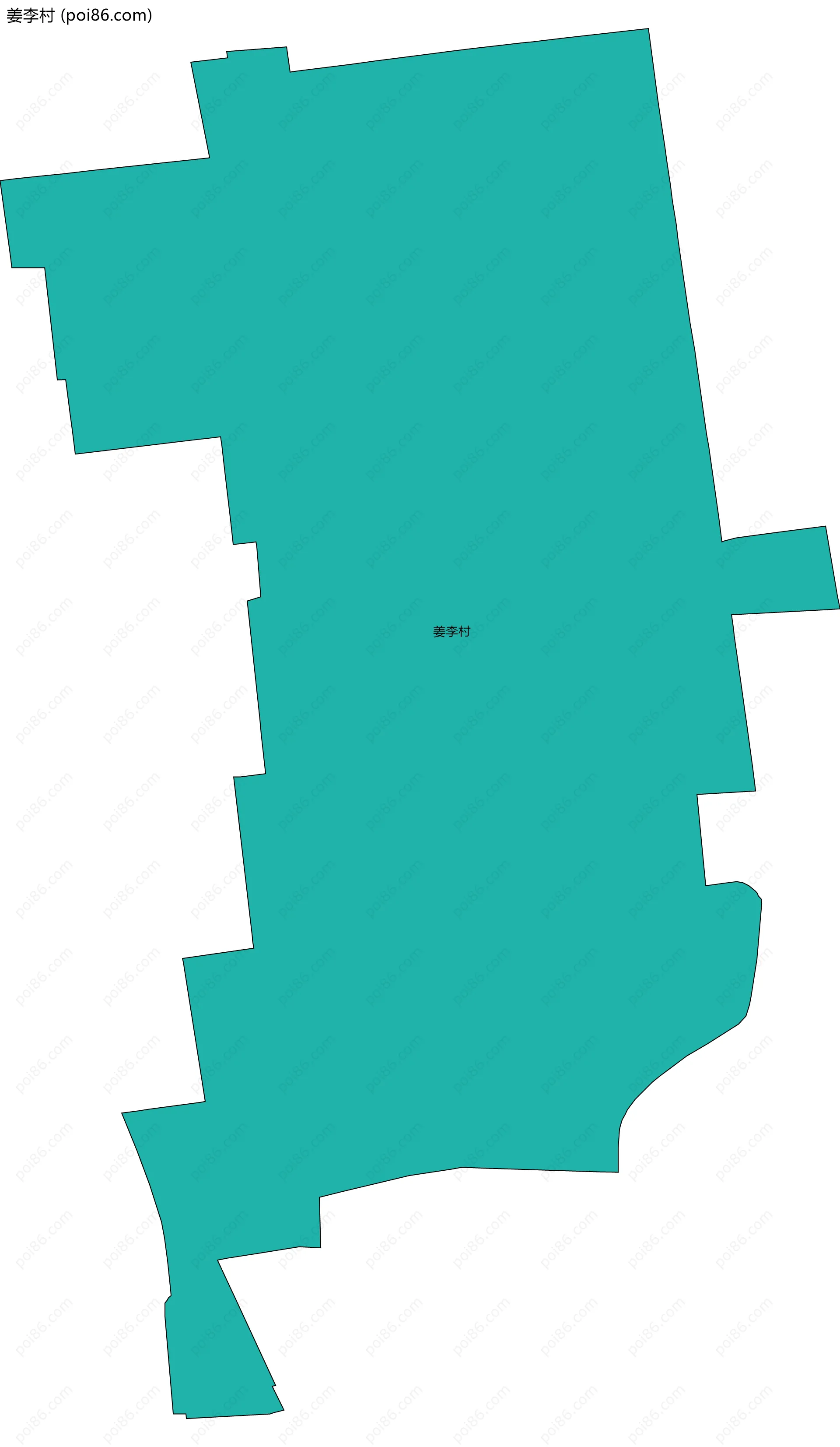 姜李村边界地图