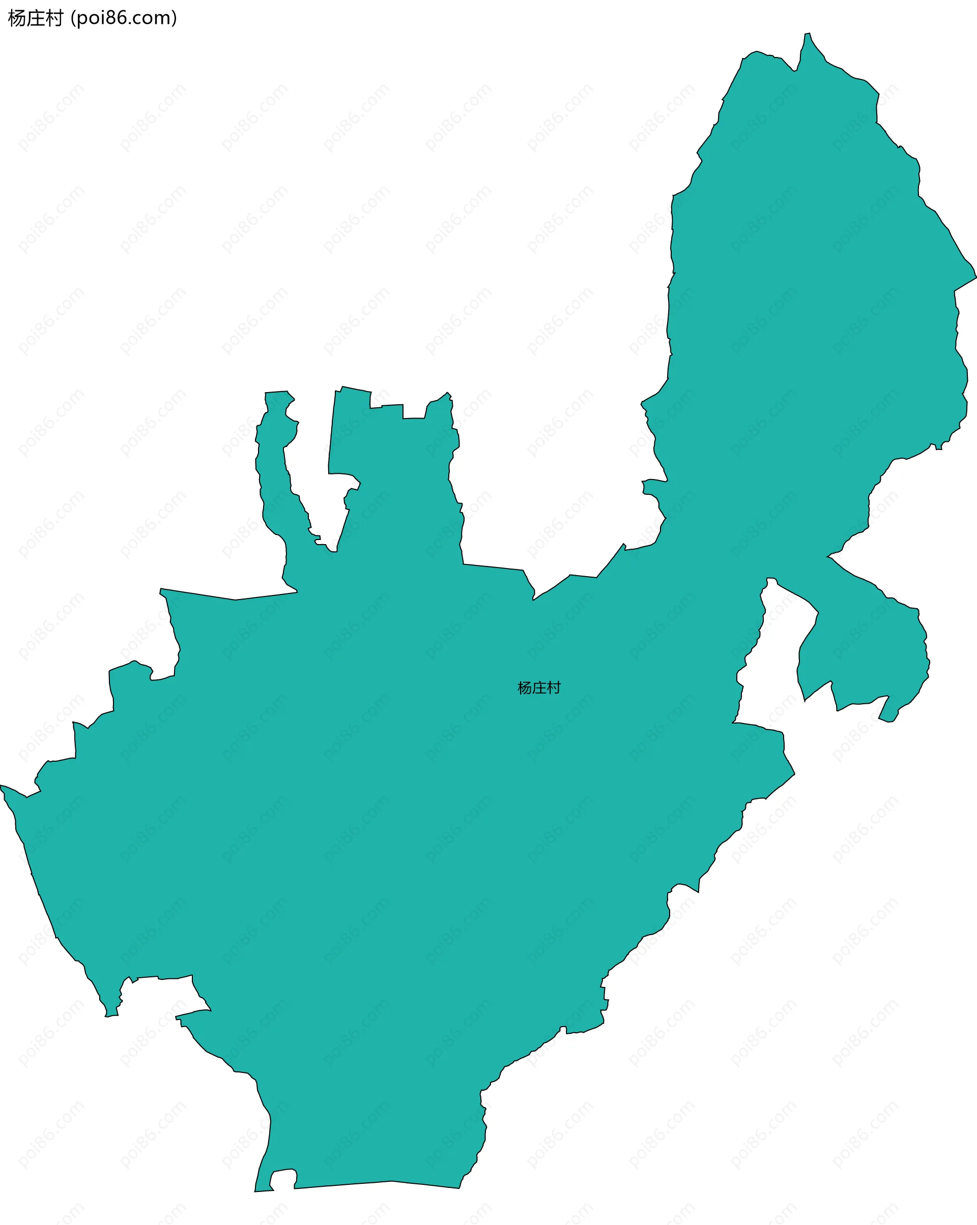 杨庄村边界地图