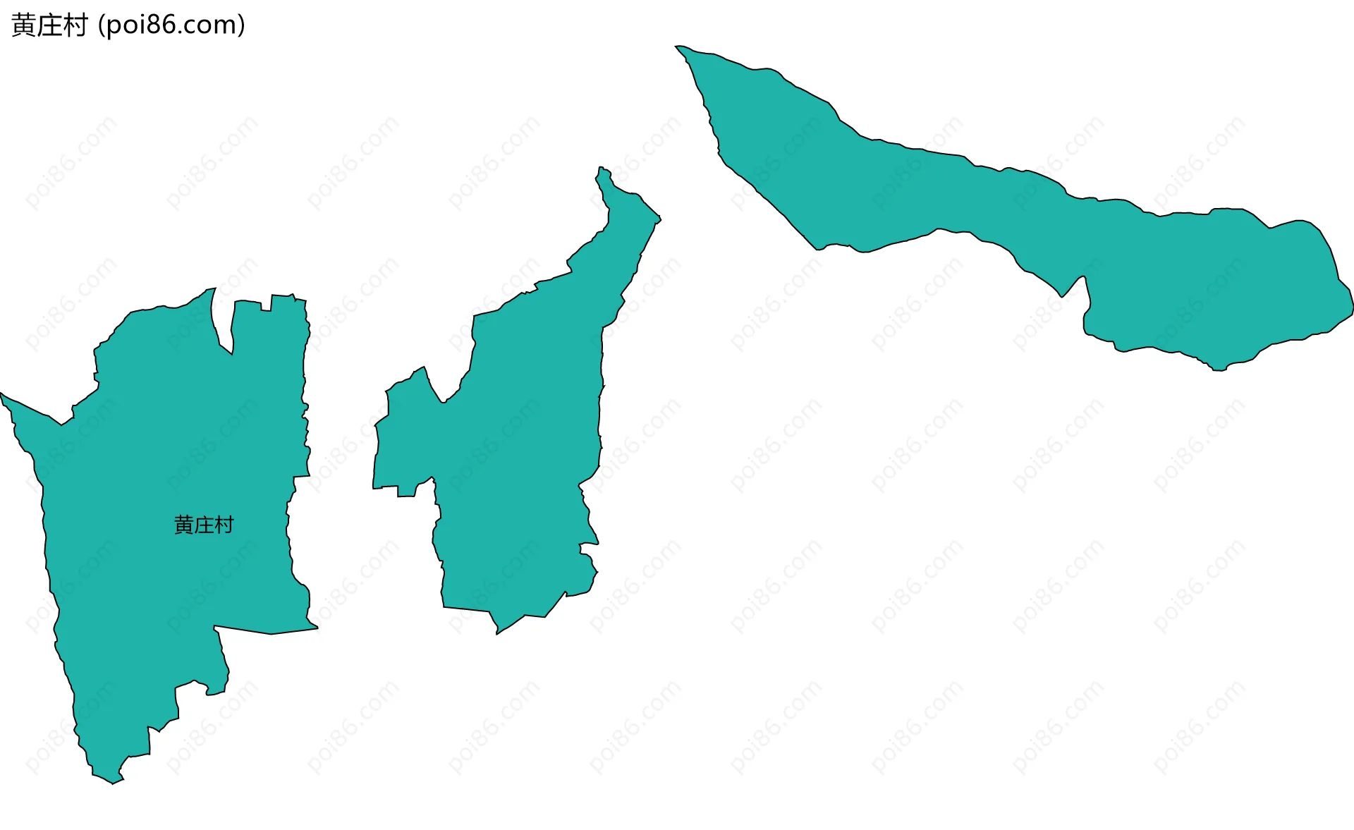 黄庄村边界地图