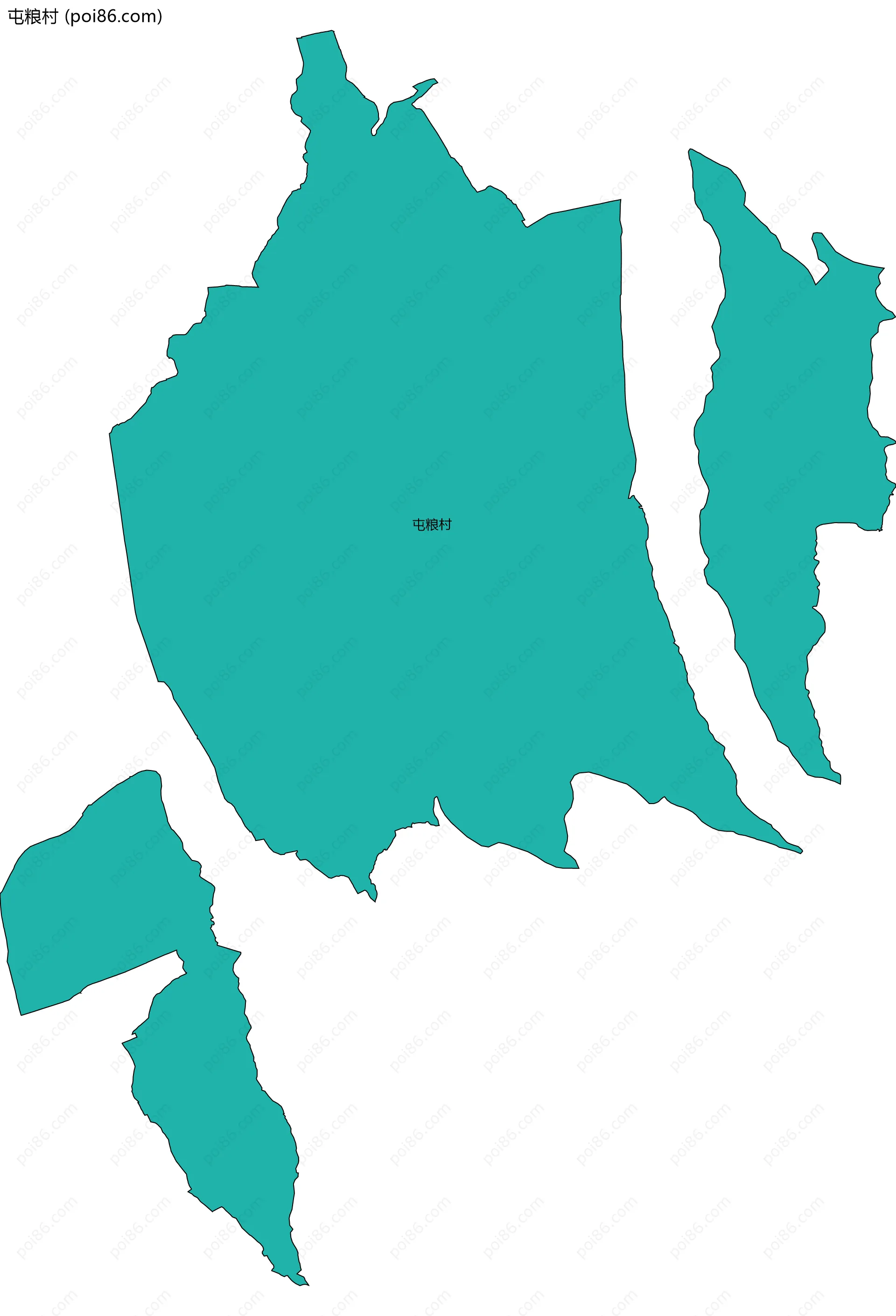 屯粮村边界地图