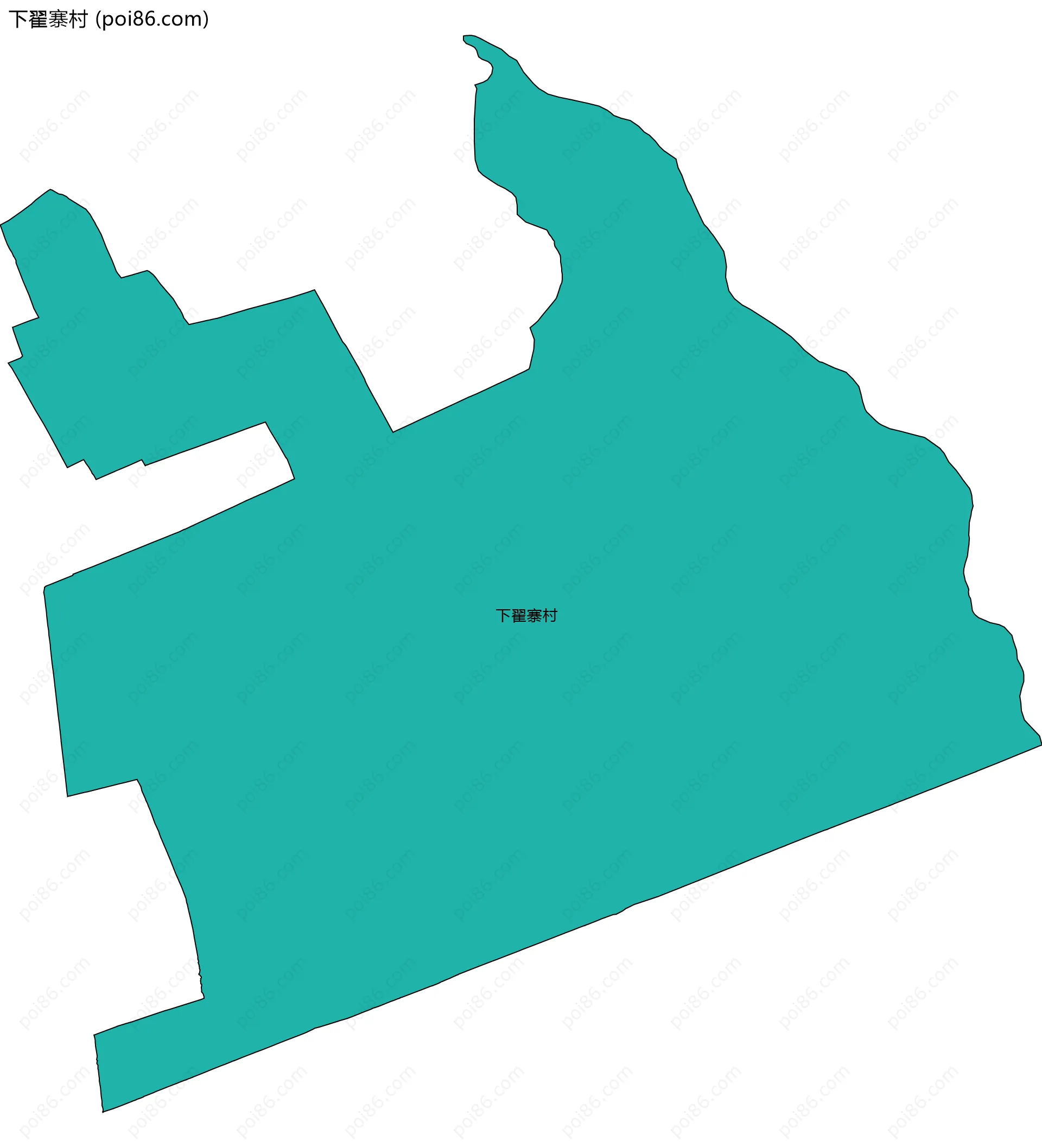 下翟寨村边界地图