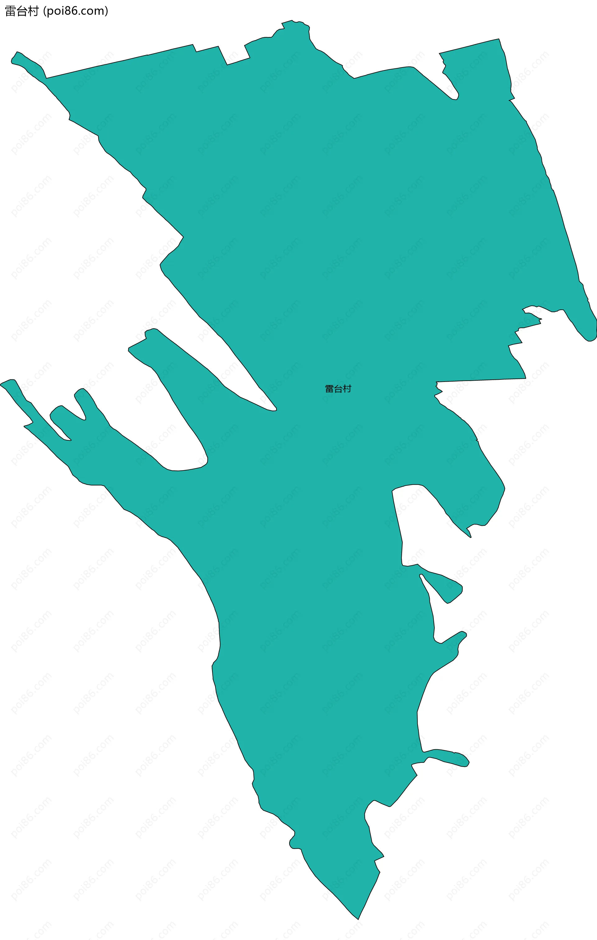 雷台村边界地图