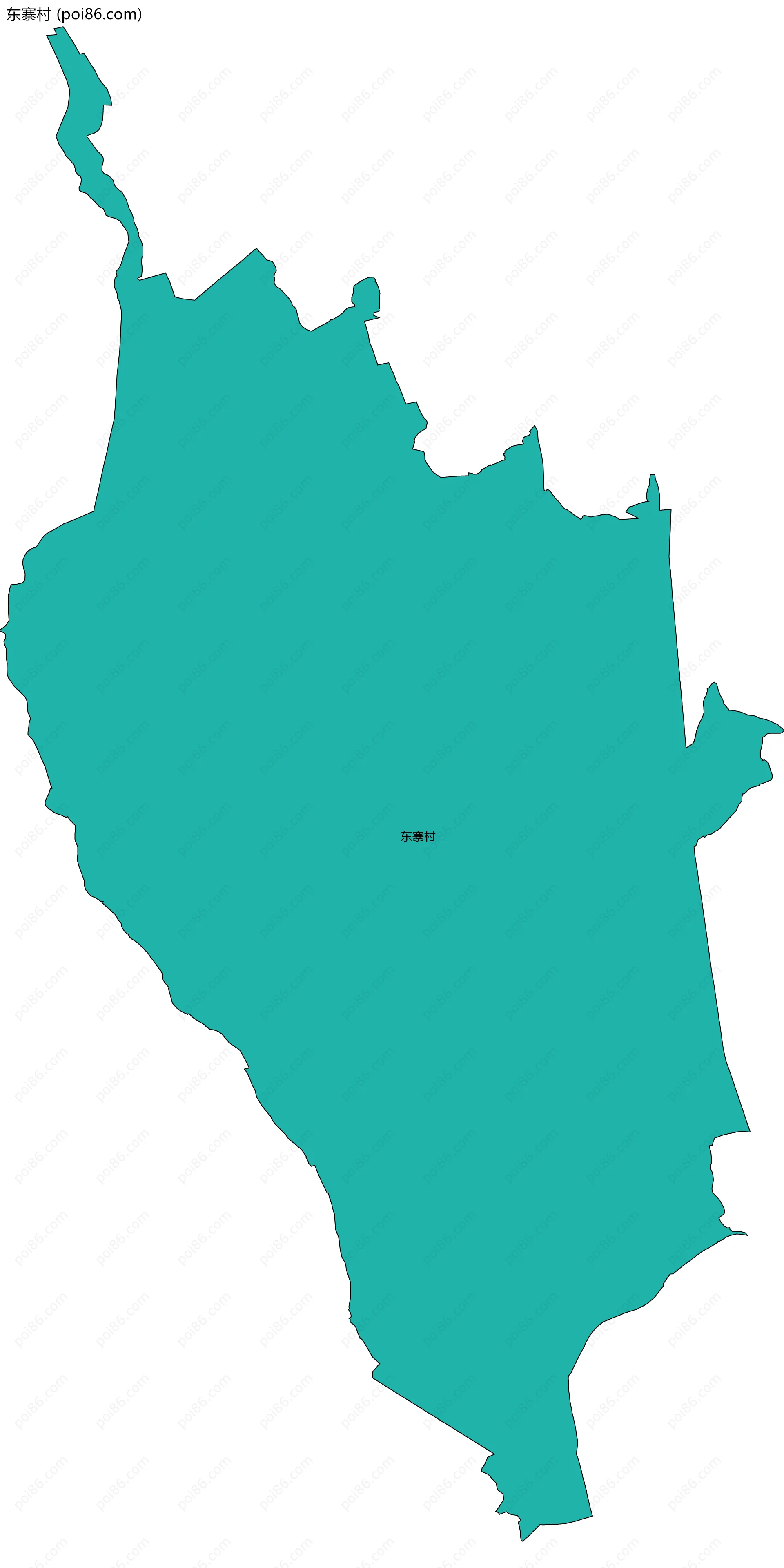 东寨村边界地图