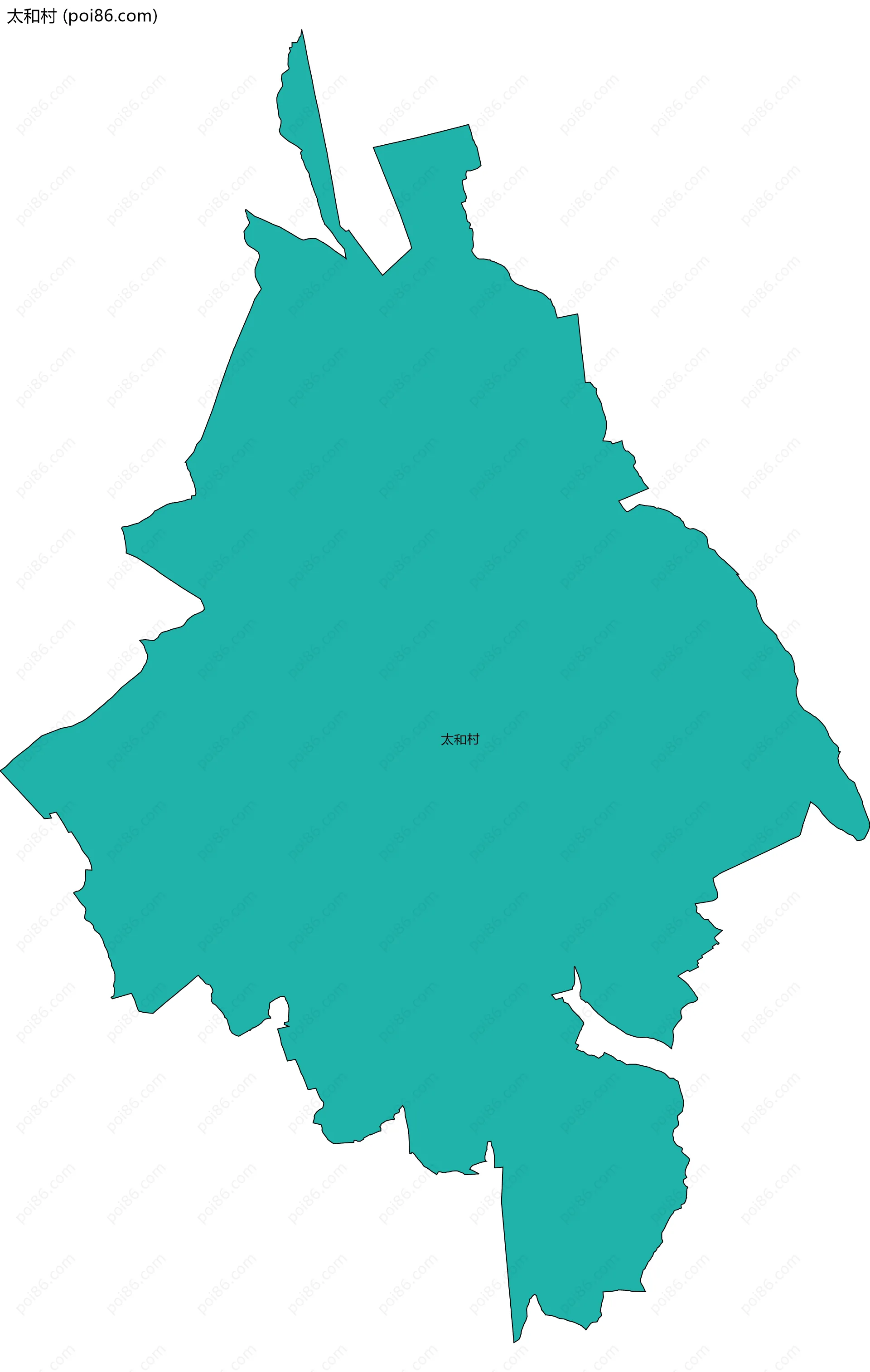 太和村边界地图