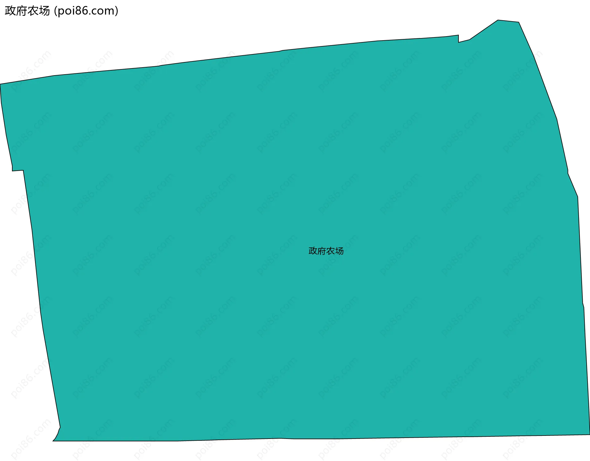 政府农场边界地图