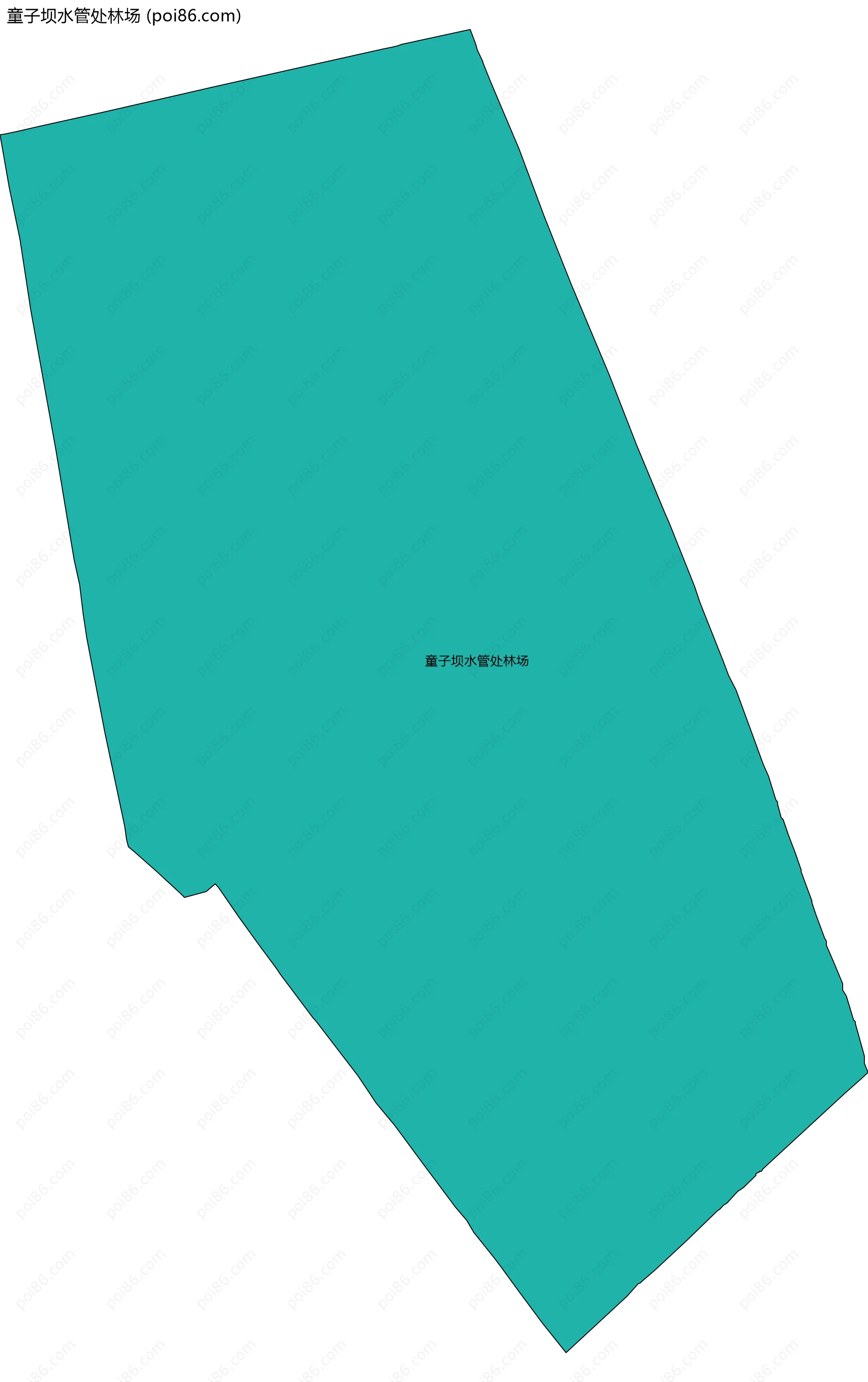 童子坝水管处林场边界地图