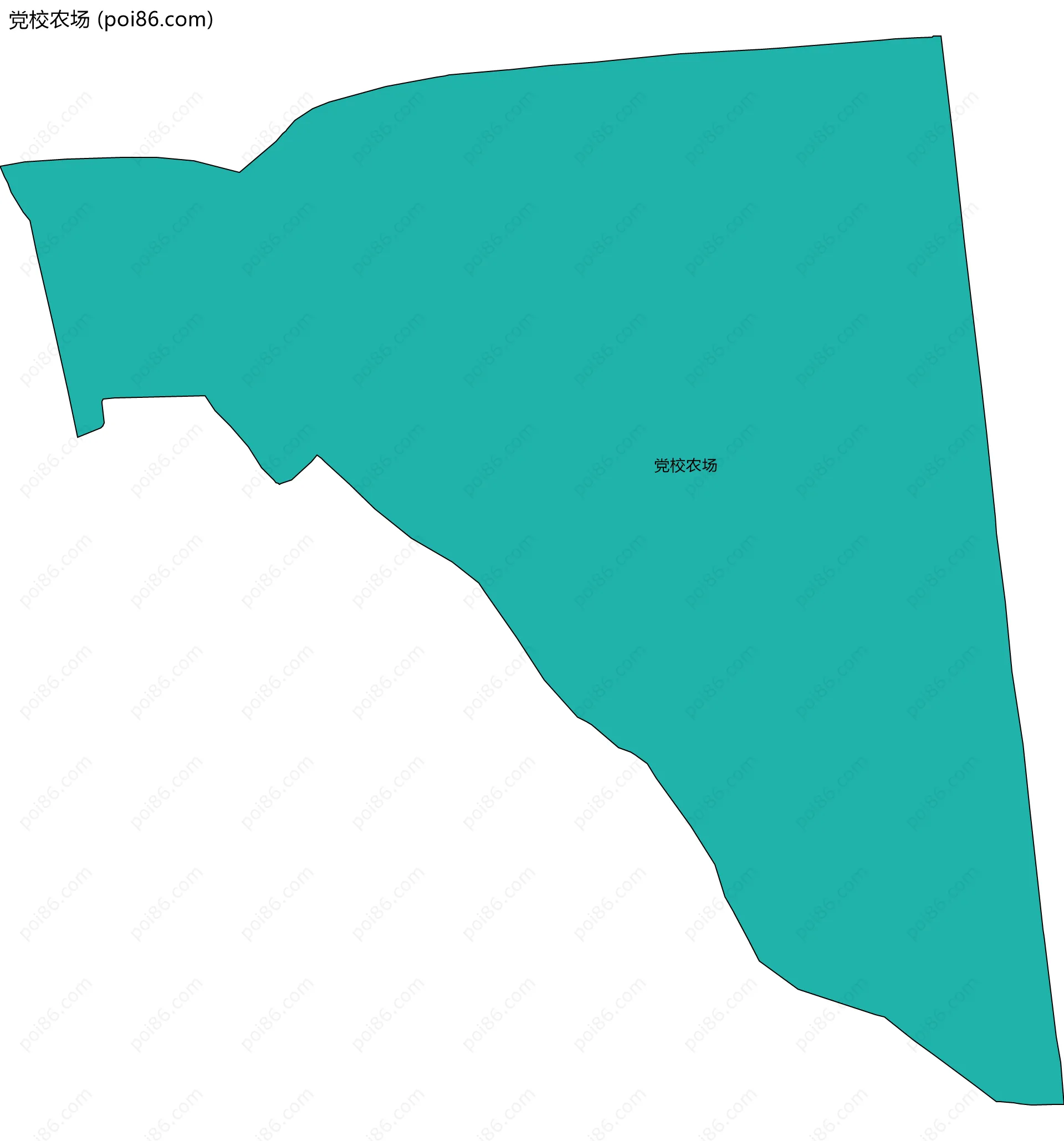 党校农场边界地图