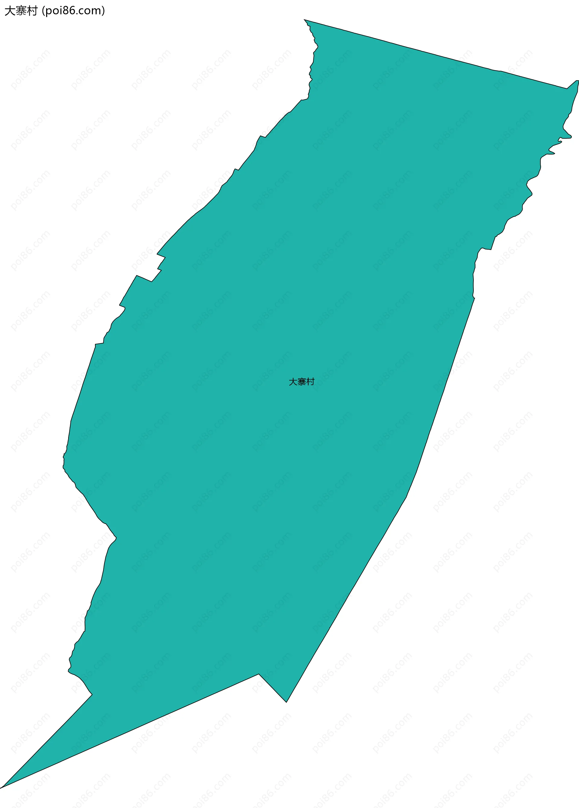 大寨村边界地图