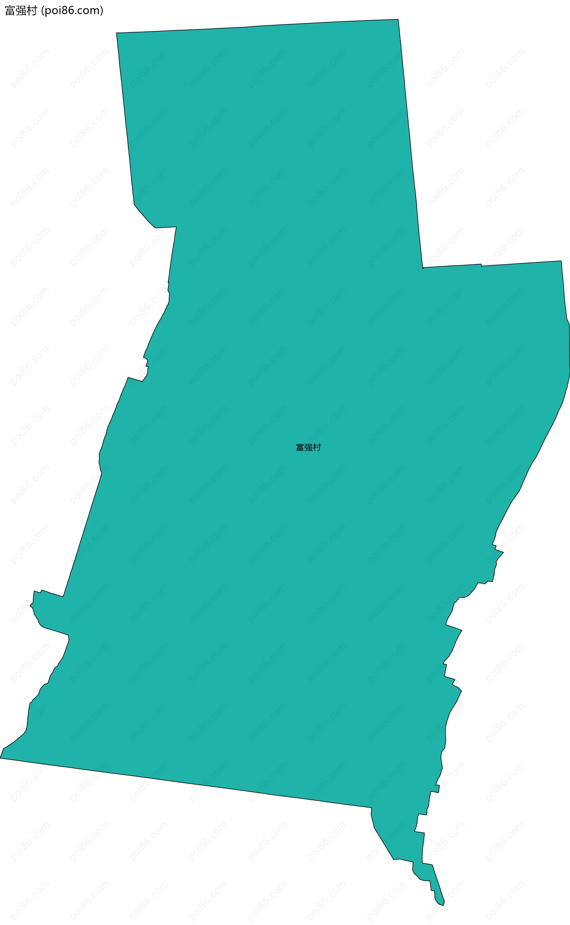 富强村边界地图