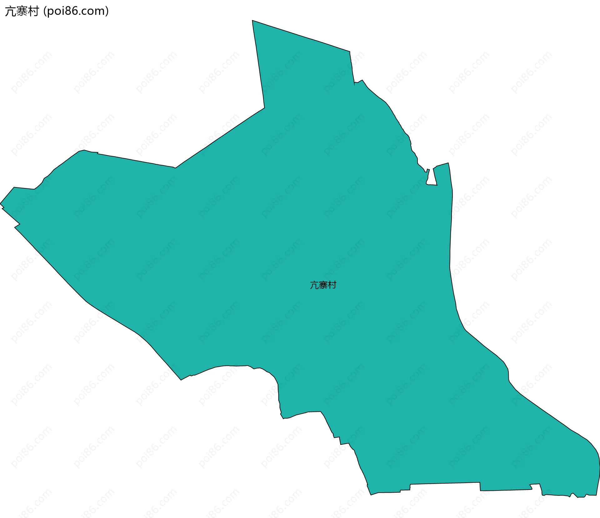 亢寨村边界地图