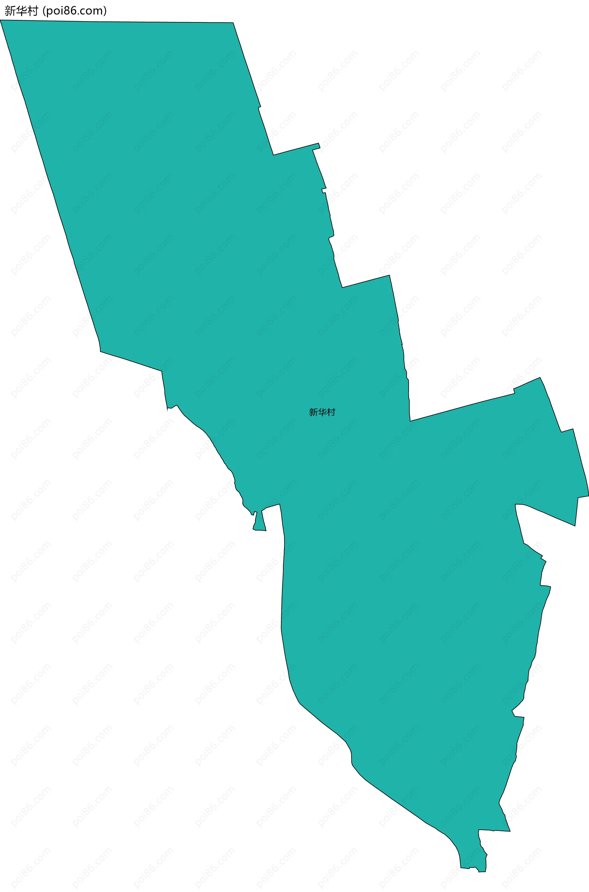 新华村边界地图