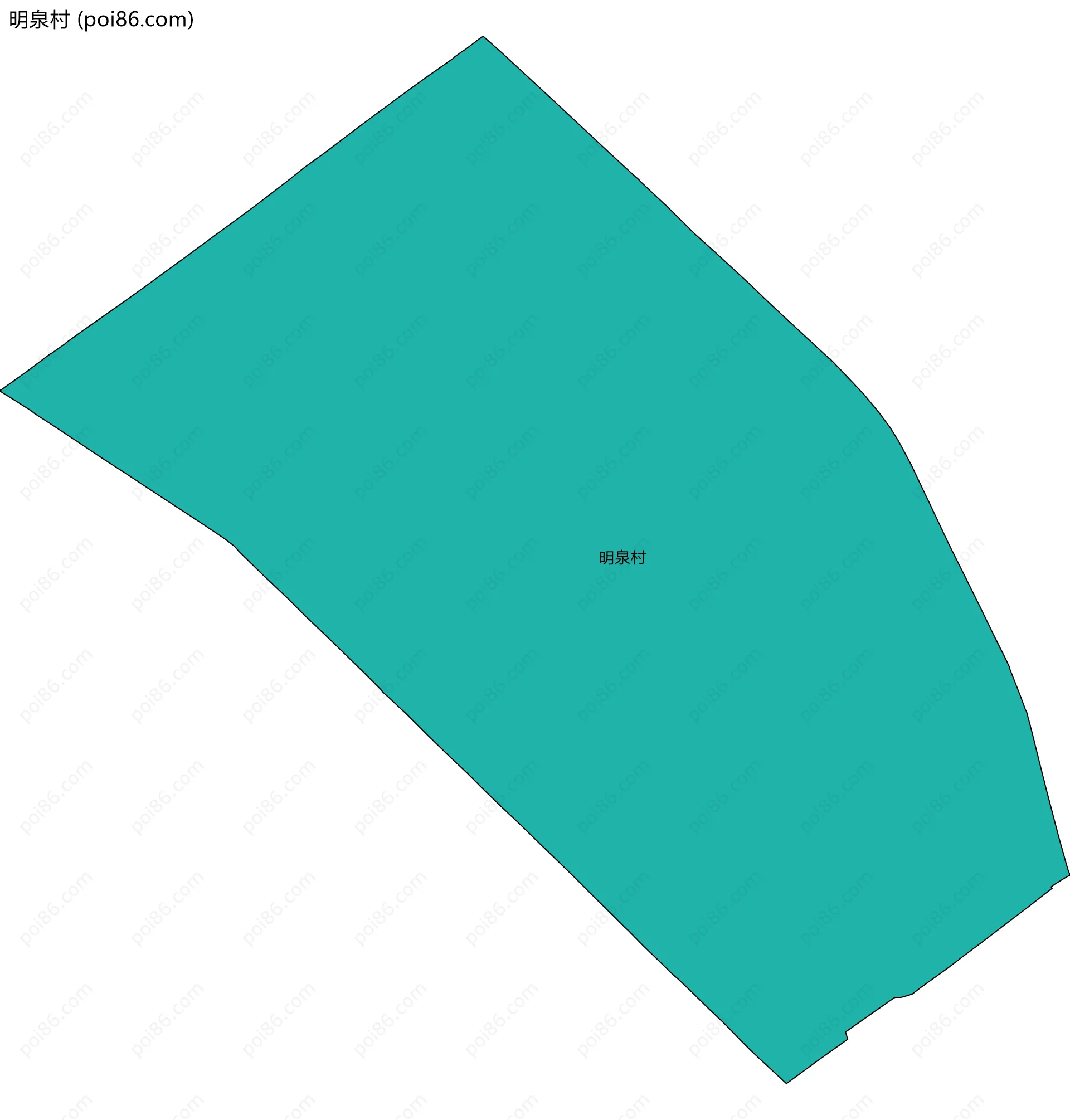 明泉村边界地图