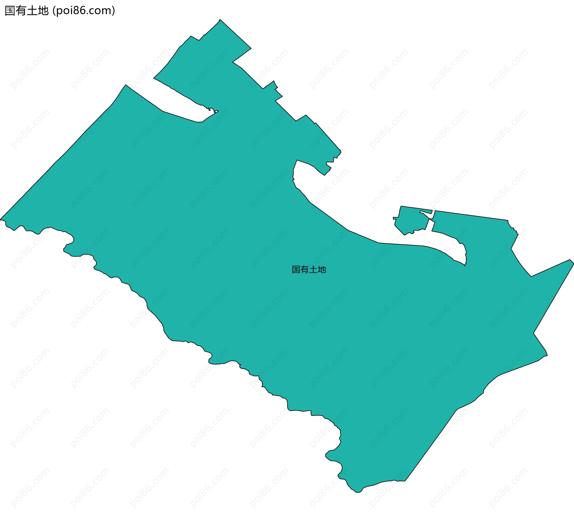 国有土地边界地图
