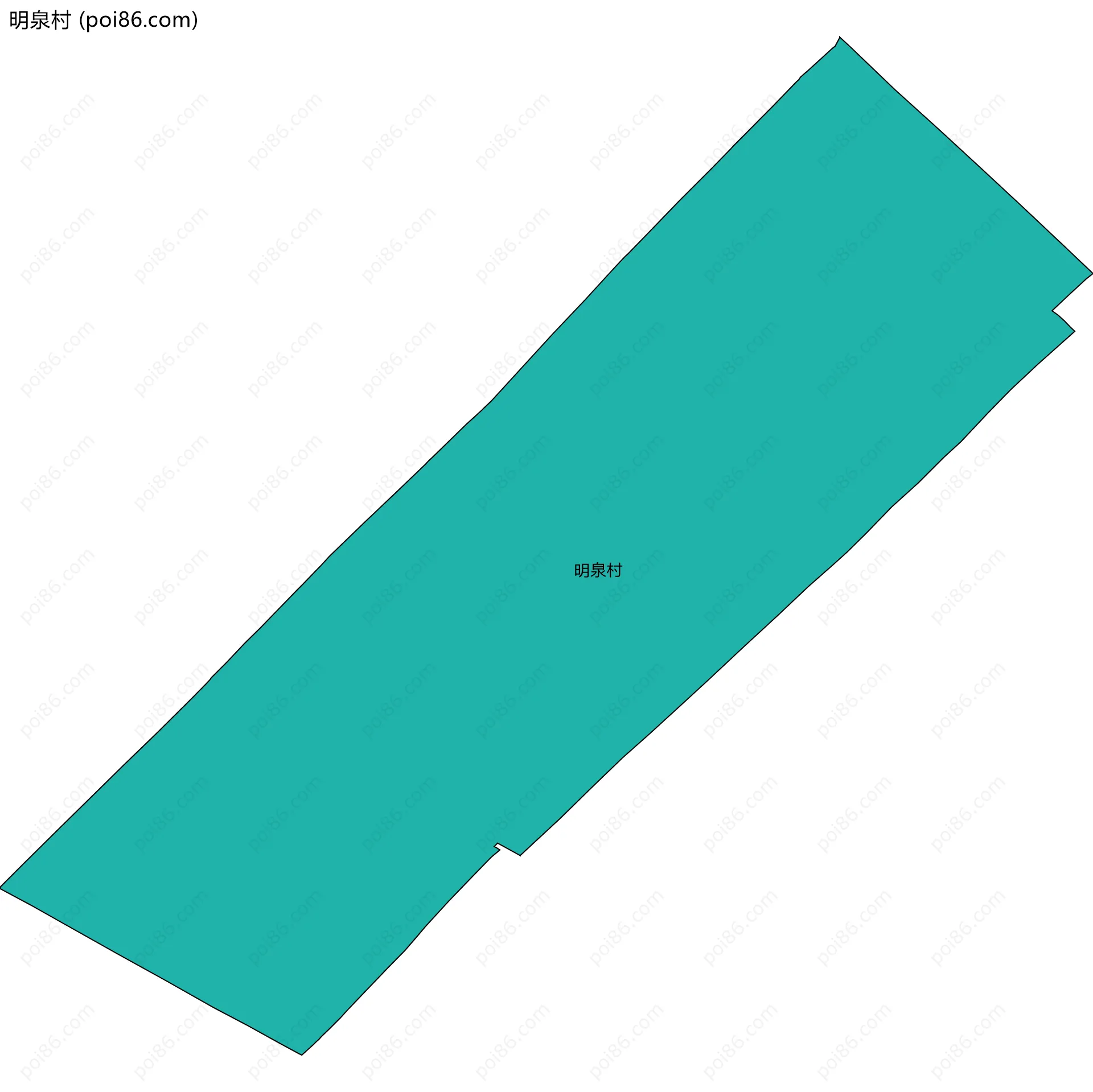 明泉村边界地图