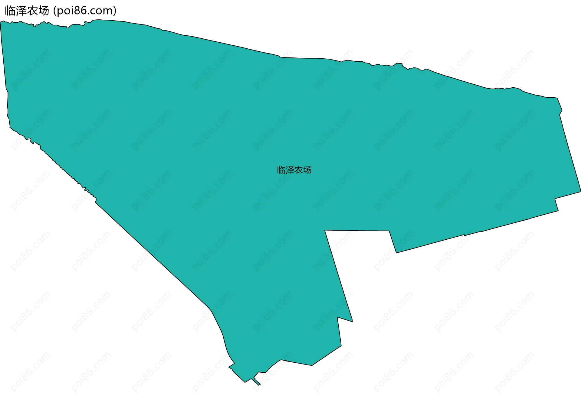 临泽农场边界地图