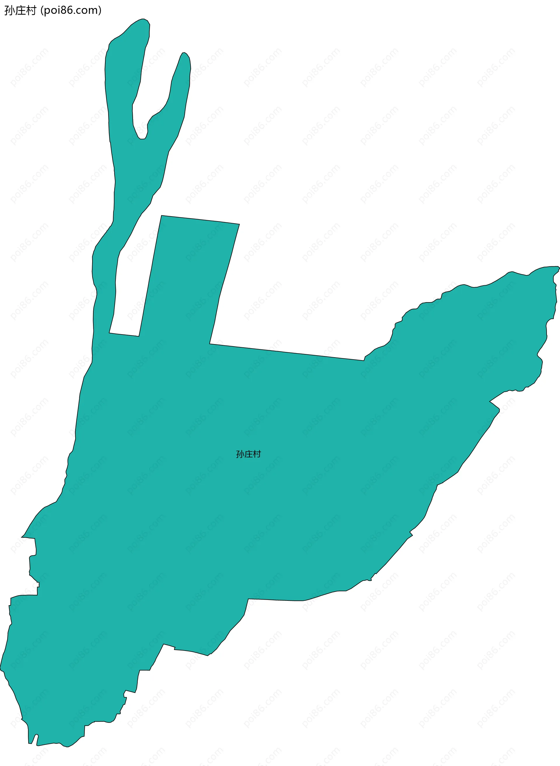 孙庄村边界地图