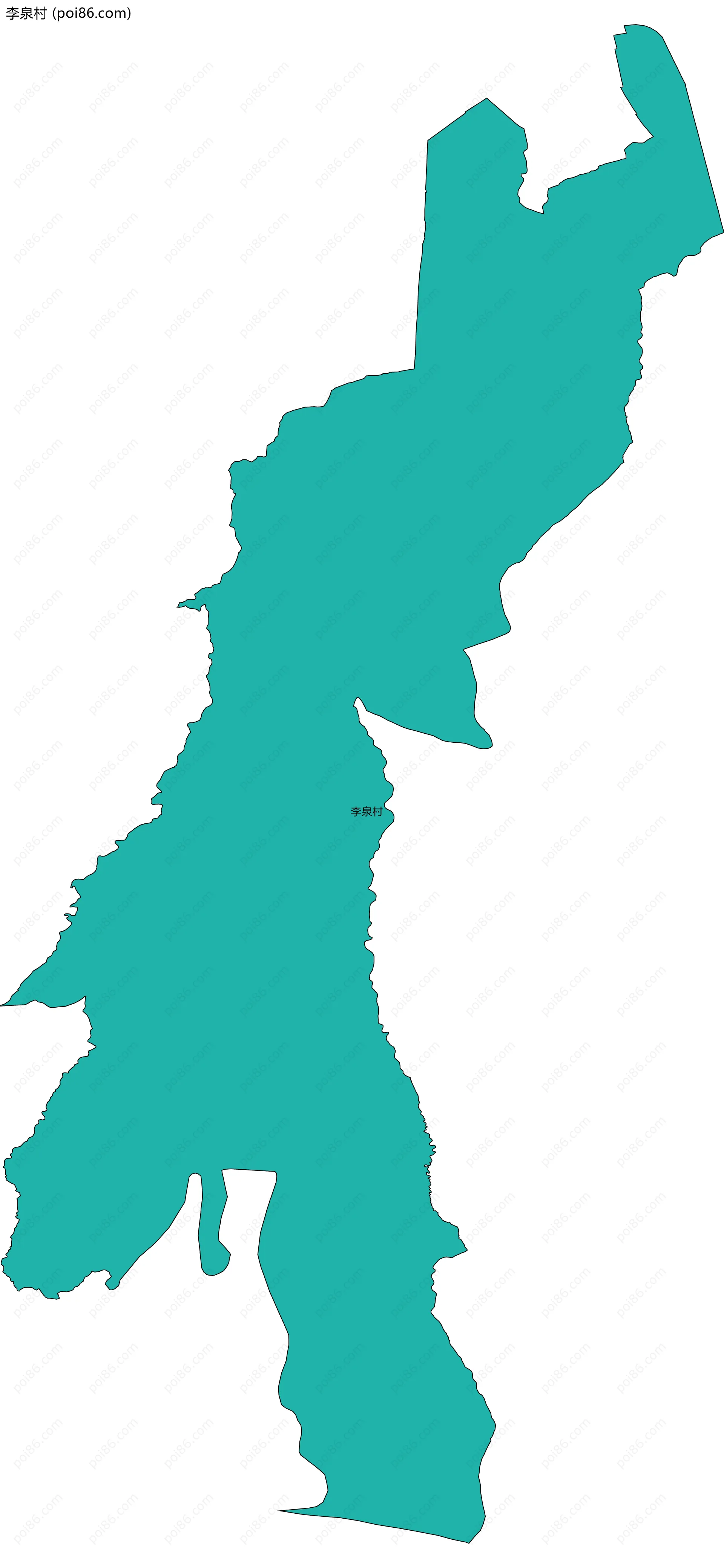 李泉村边界地图