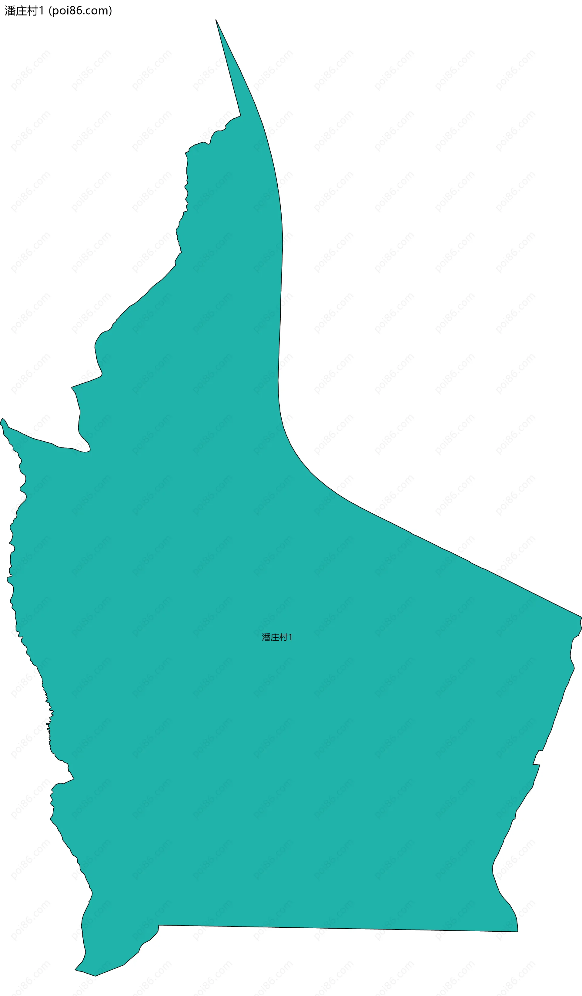 潘庄村1边界地图