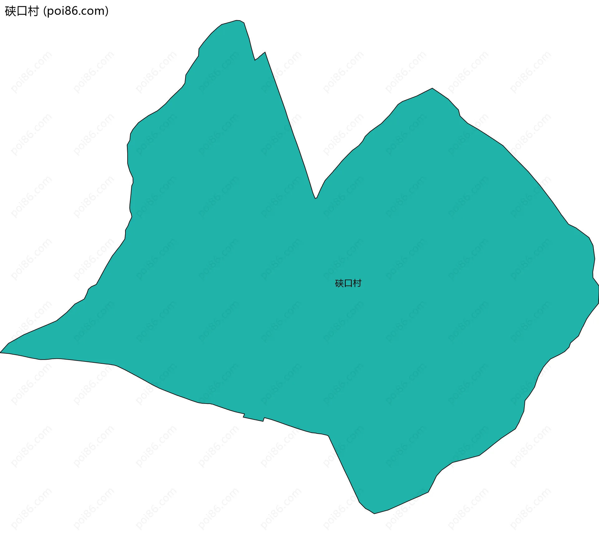 硖口村边界地图