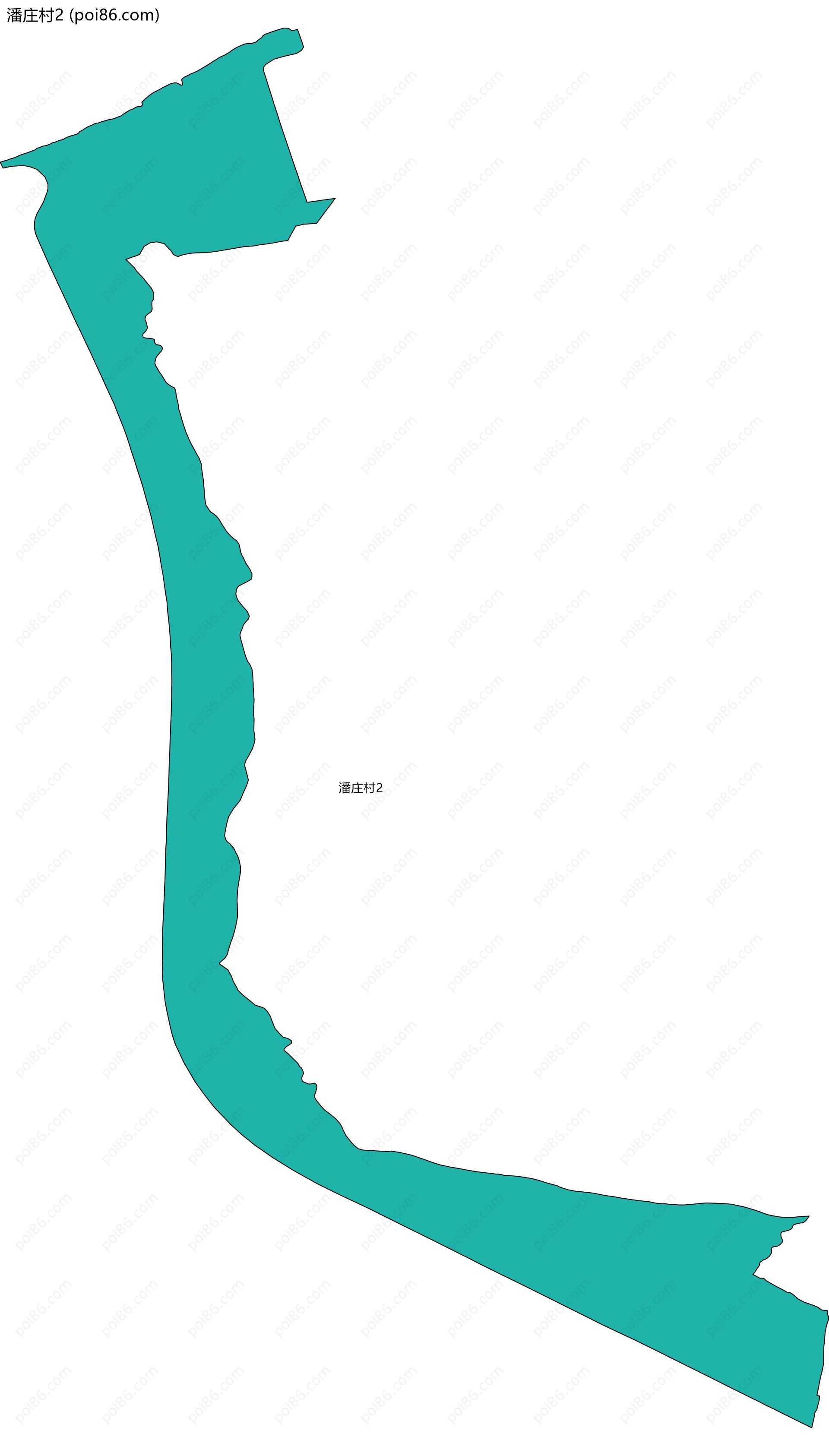 潘庄村2边界地图