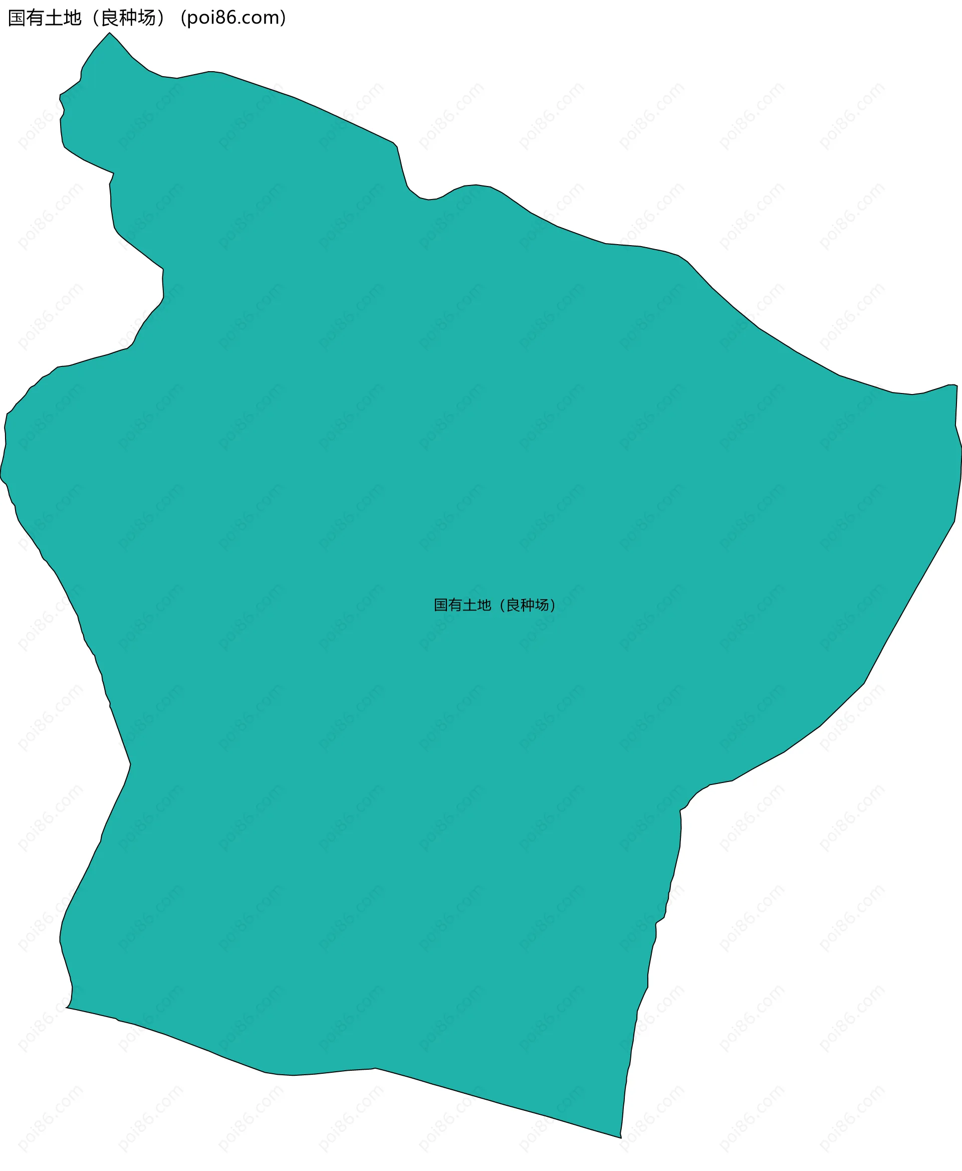 国有土地（良种场）边界地图