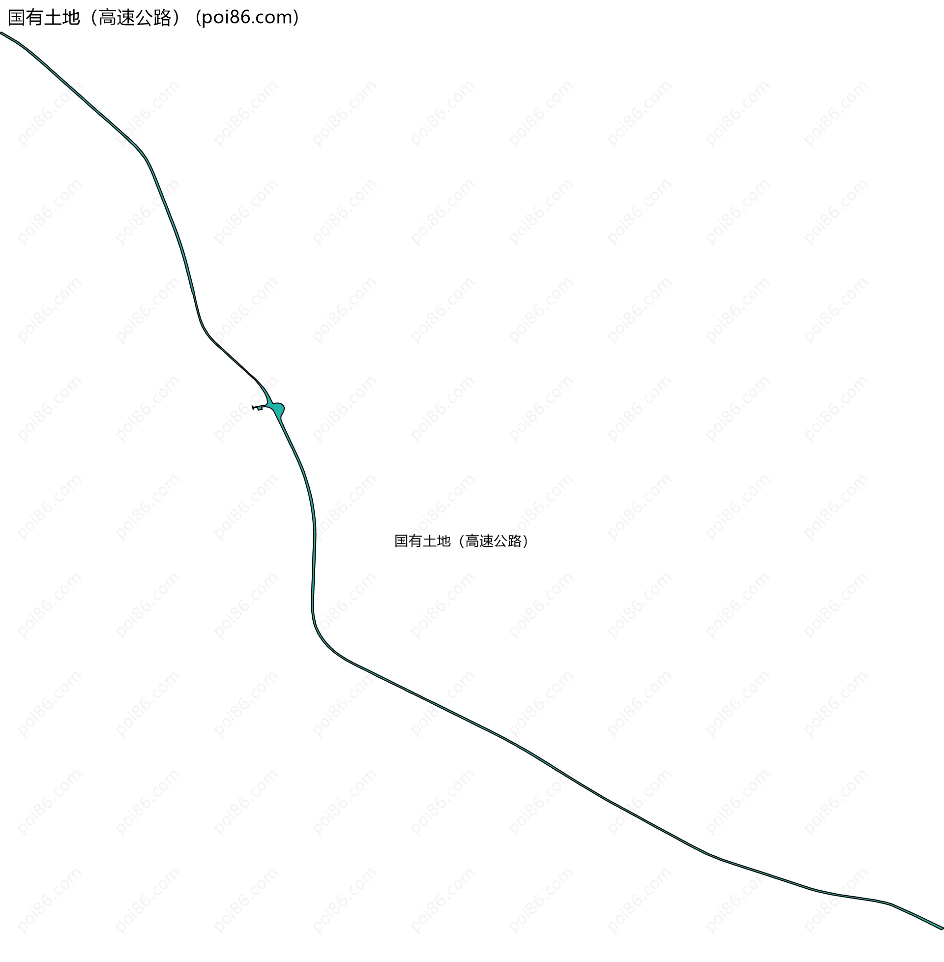 国有土地（高速公路）边界地图