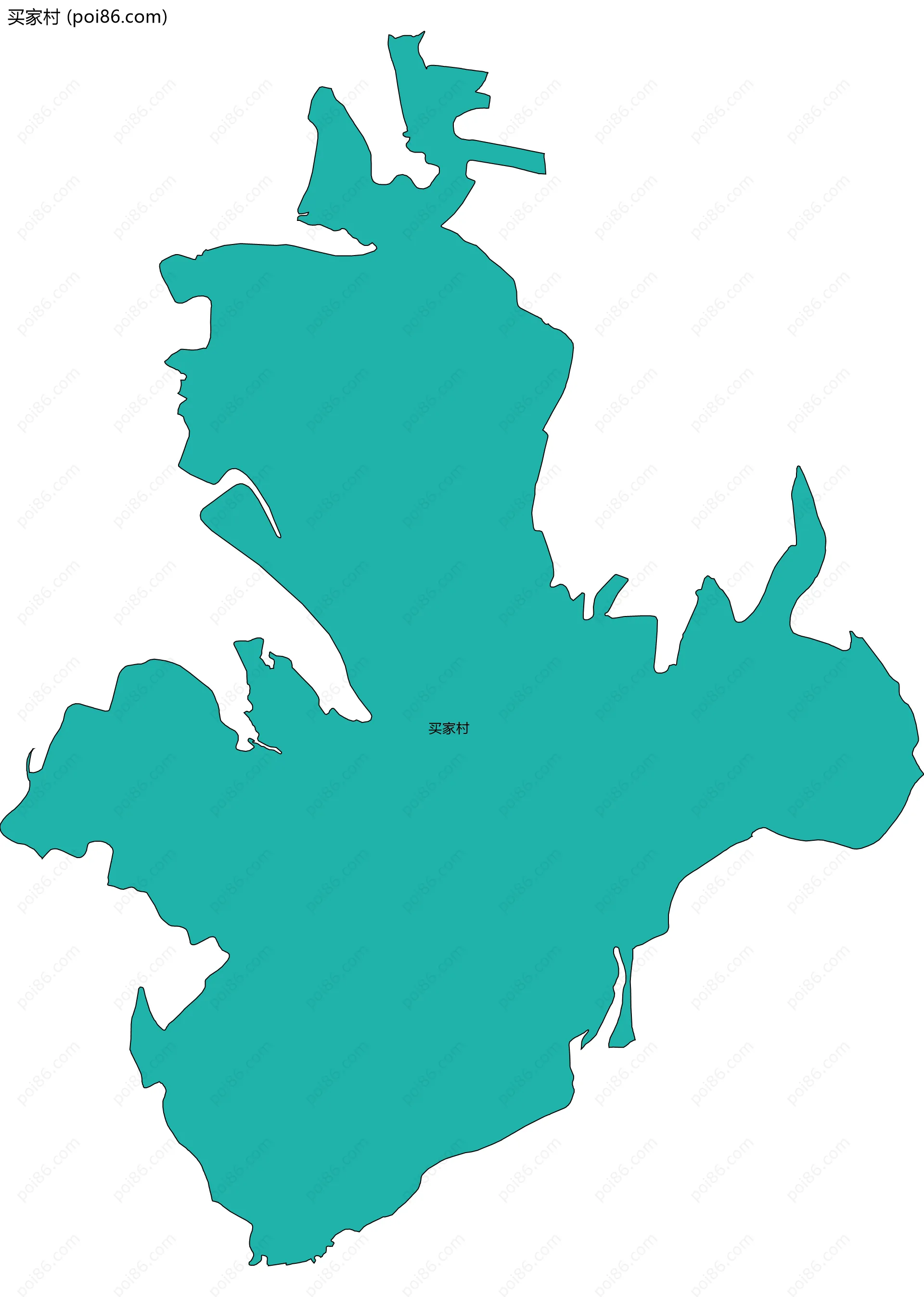 买家村边界地图