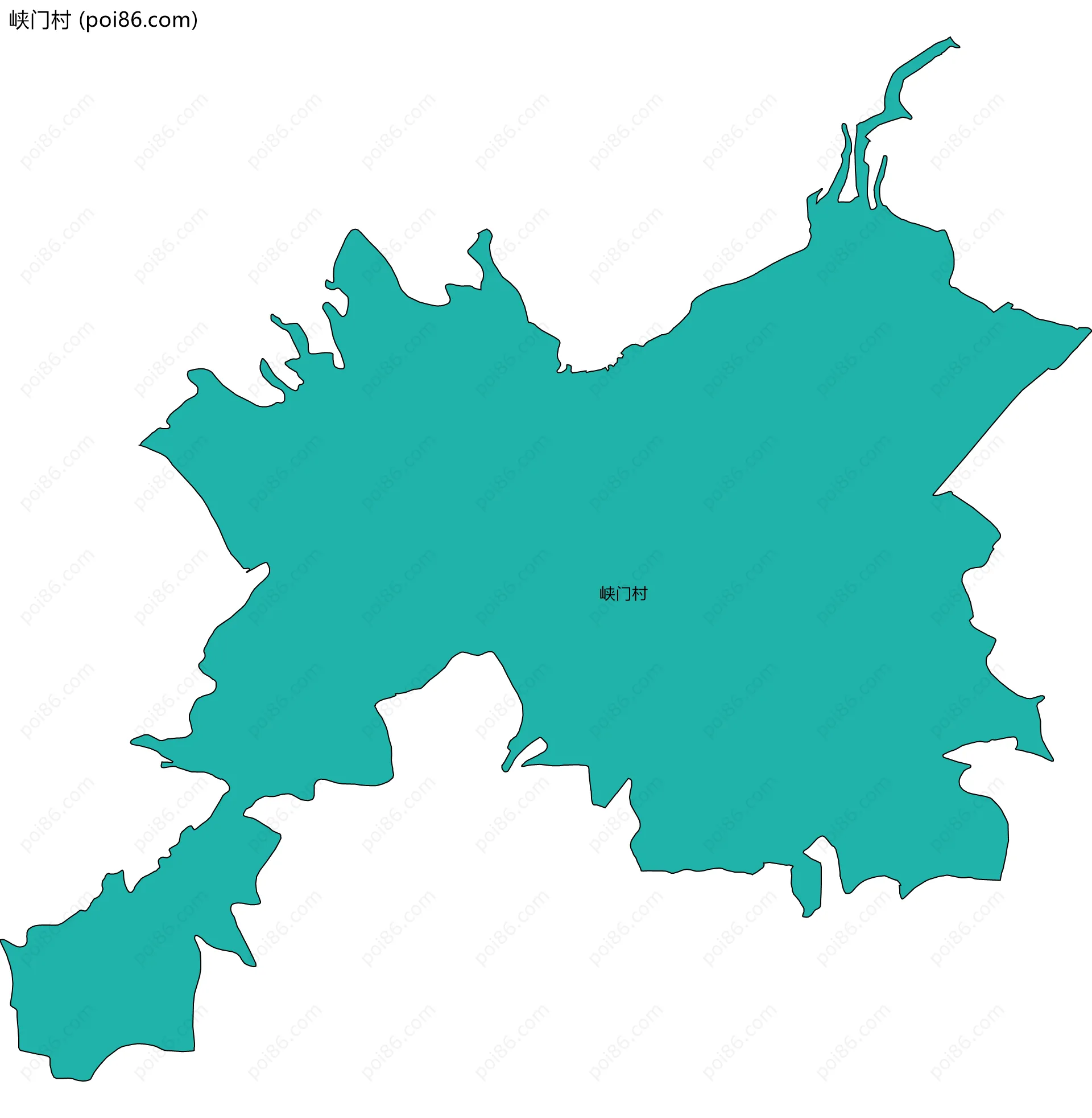 峡门村边界地图