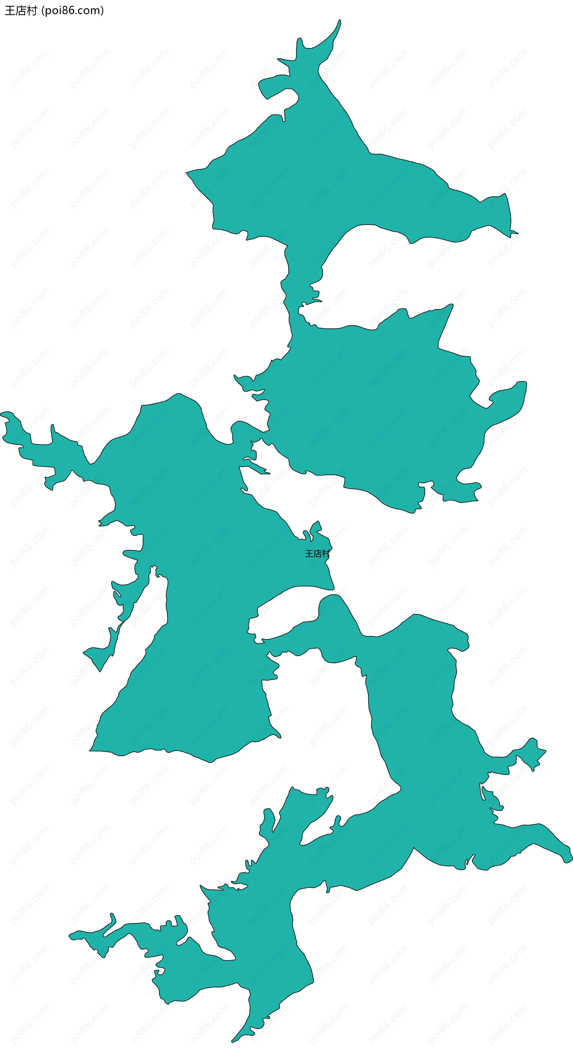 王店村边界地图