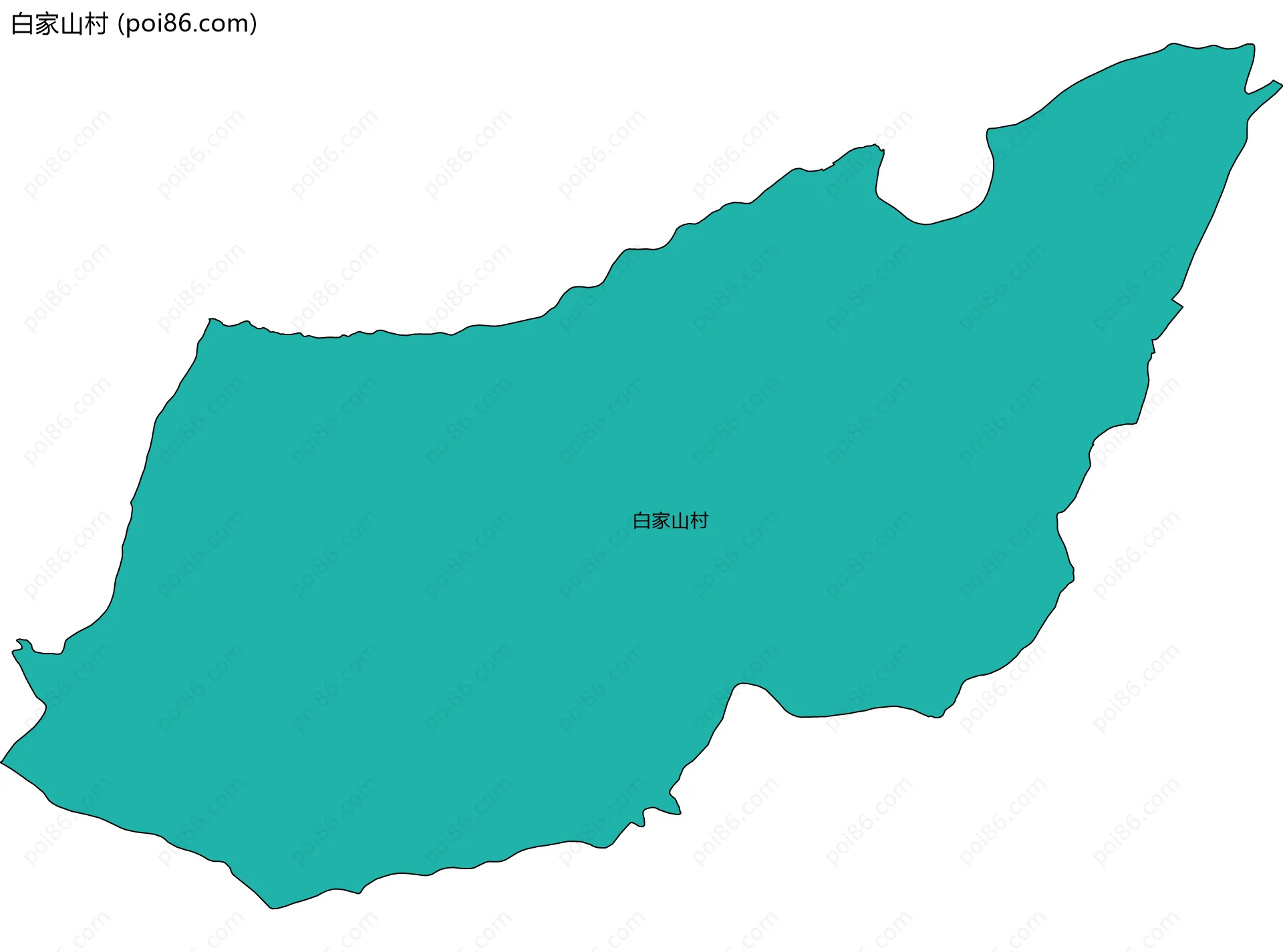 白家山村边界地图