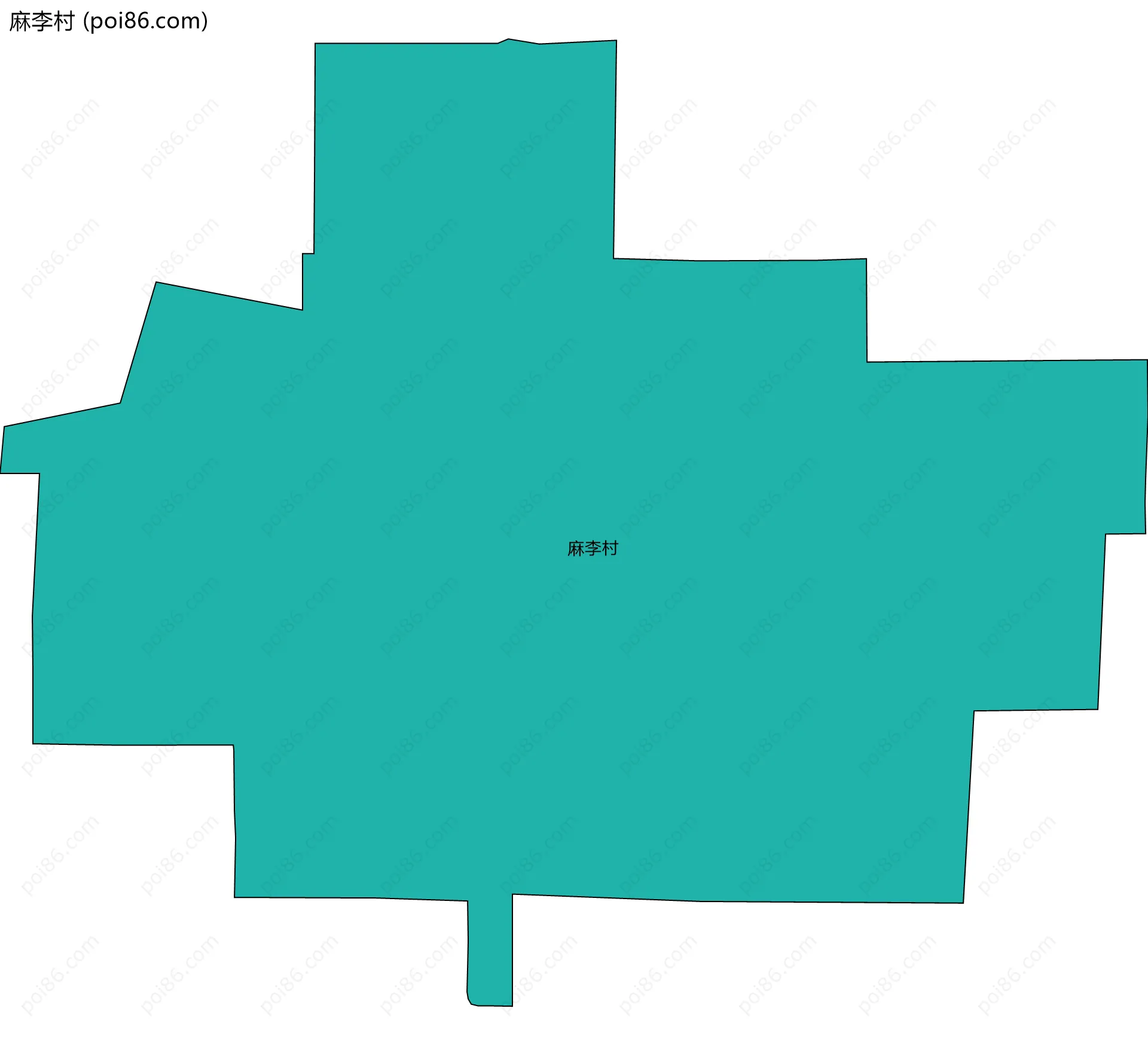麻李村边界地图