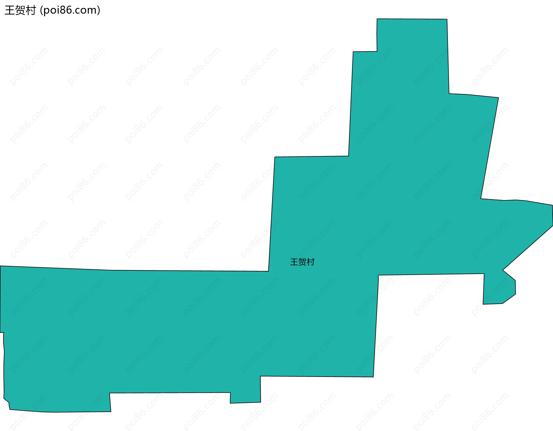 王贺村边界地图
