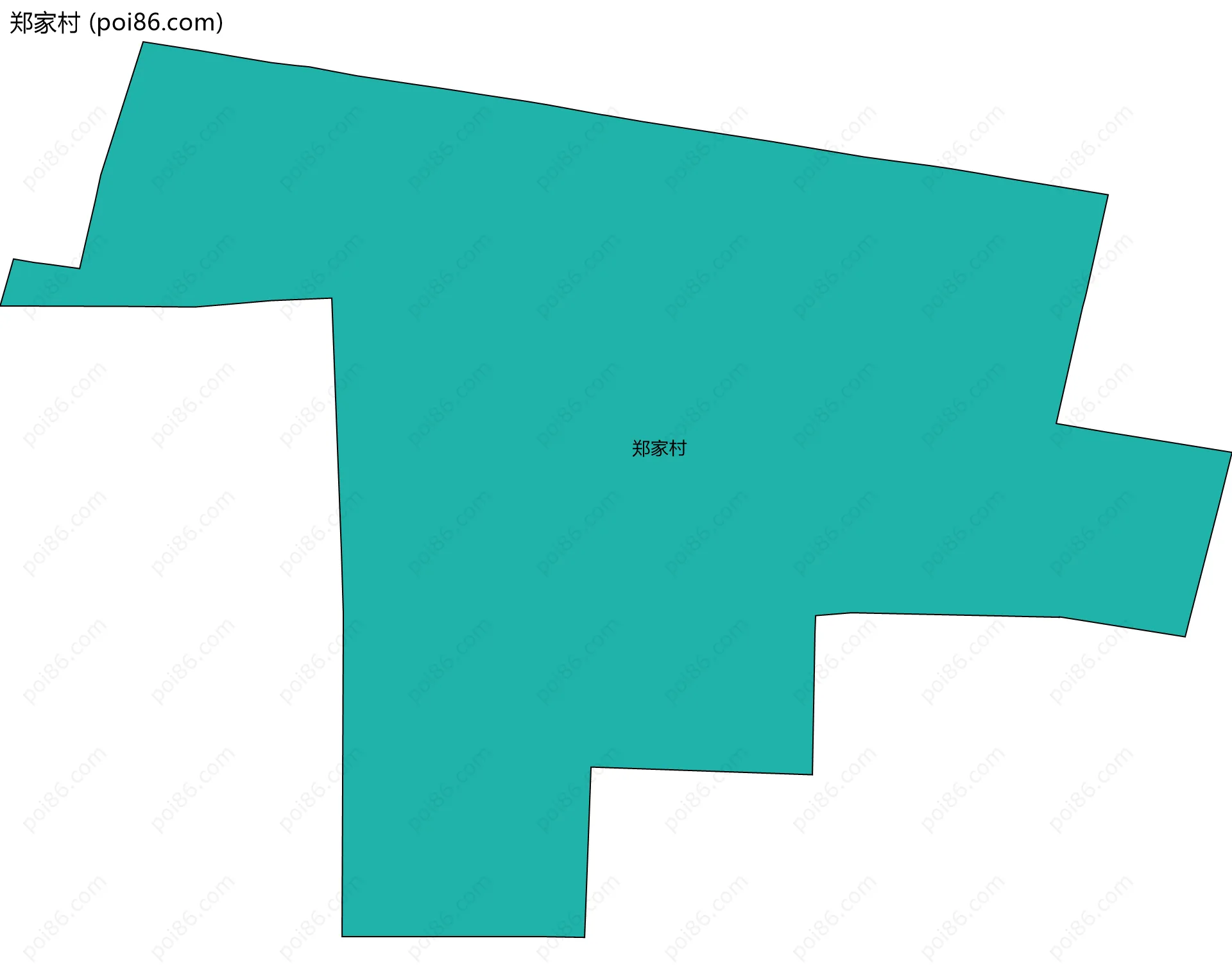 郑家村边界地图