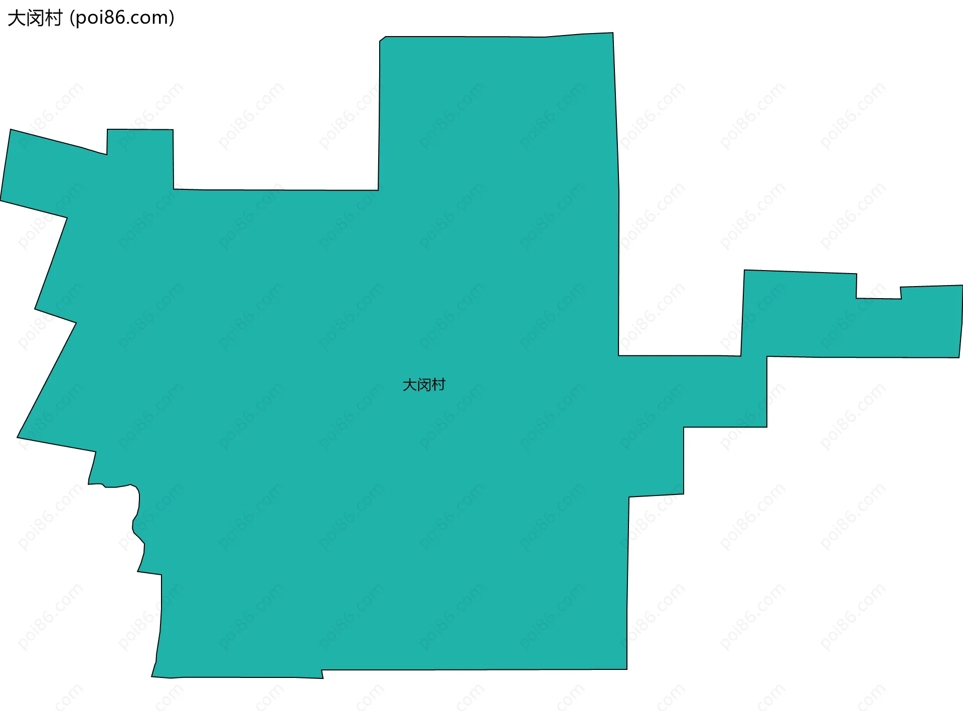 大闵村边界地图