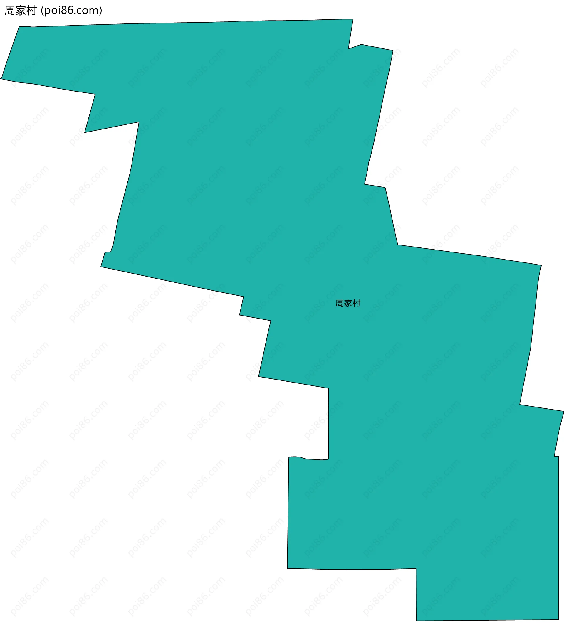 周家村边界地图