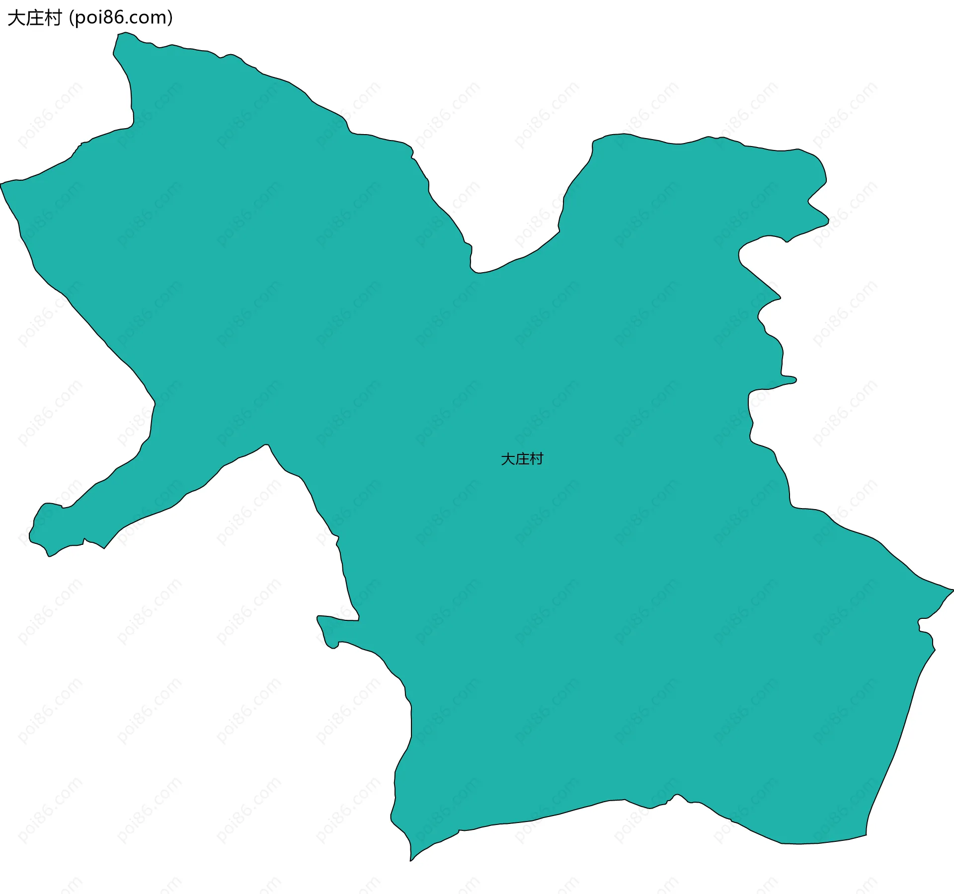 大庄村边界地图