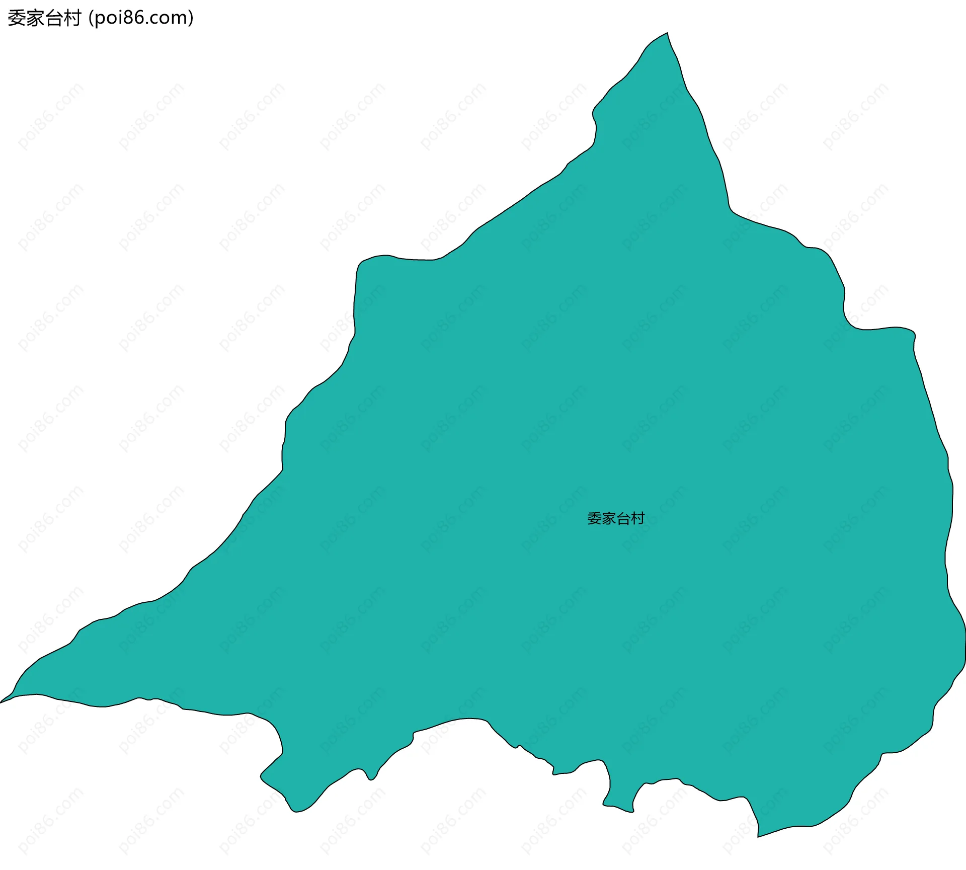 委家台村边界地图