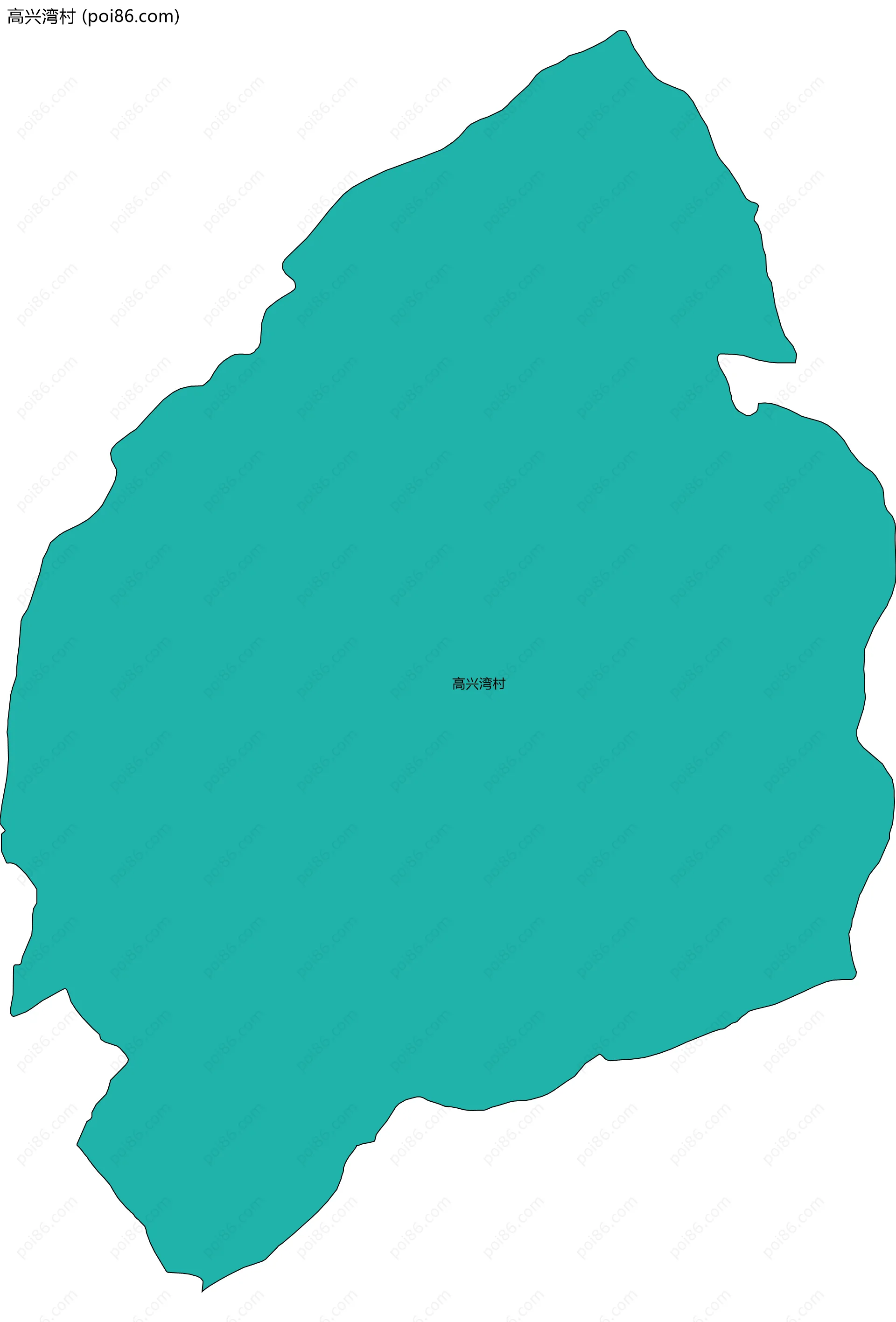 高兴湾村边界地图