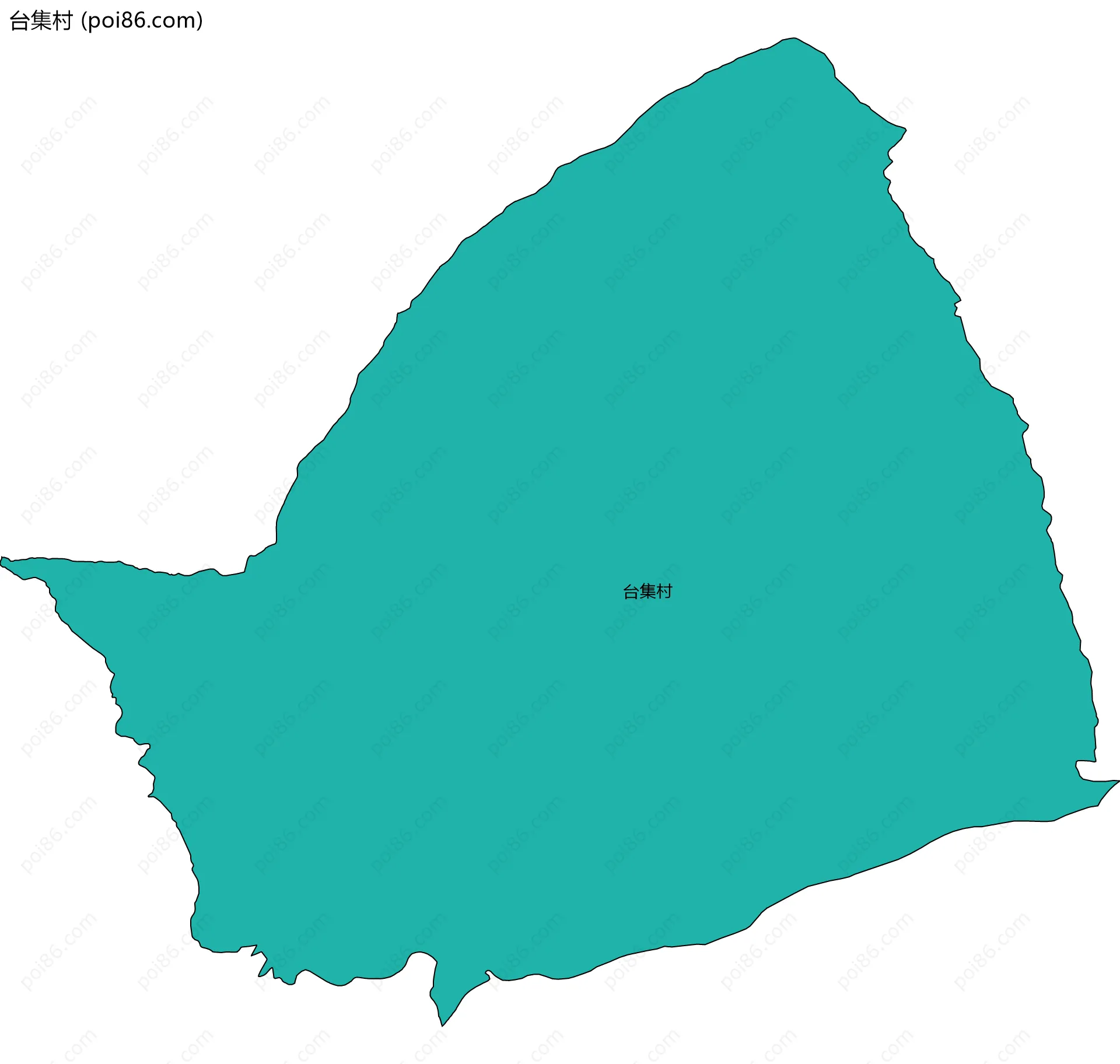 台集村边界地图